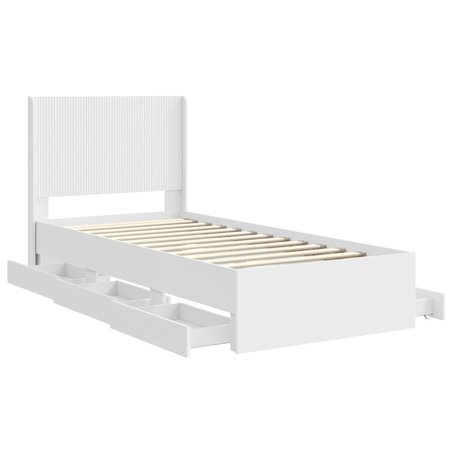 vidaXL Καλάθι με αποθήκη και κεφαλάρι Λευκό 100 x 200 cm