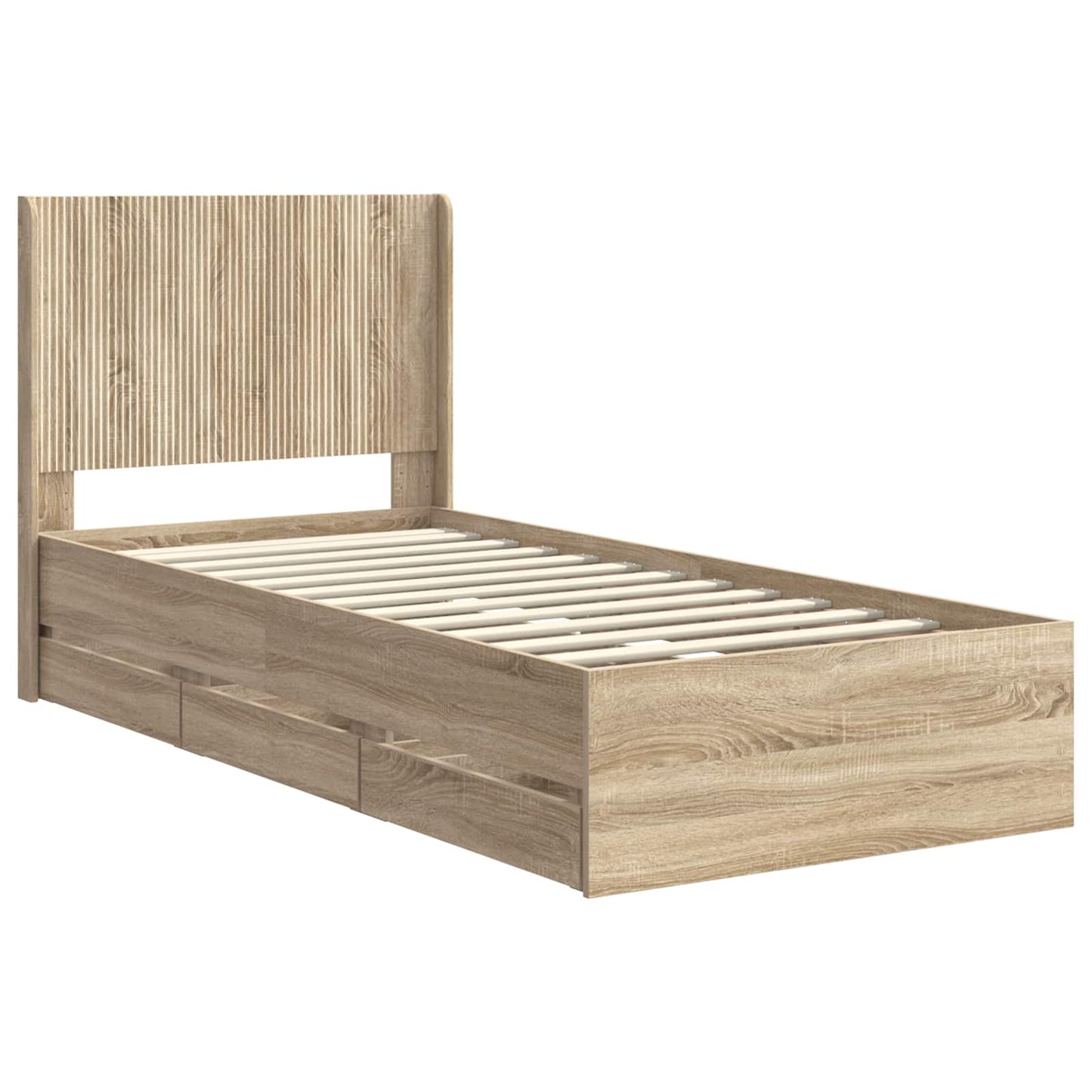 vidaXL Καλάθι με αποθήκη και κεφαλάρι Sonoma Δρυς 100 x 200 cm