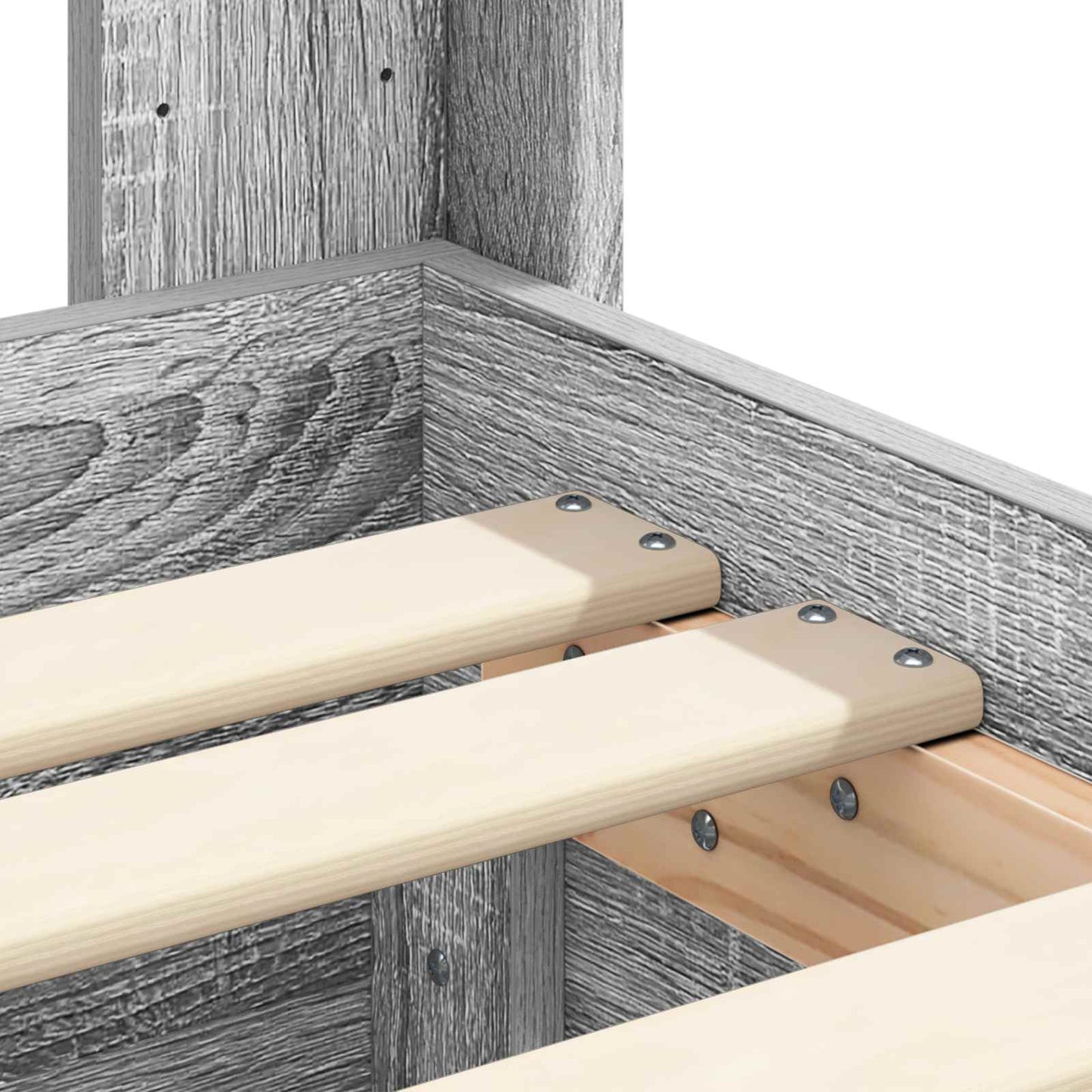 vidaXL Καλάθι με αποθήκη και κεφαλάρι Γκρι Sonoma 90 x 200 cm
