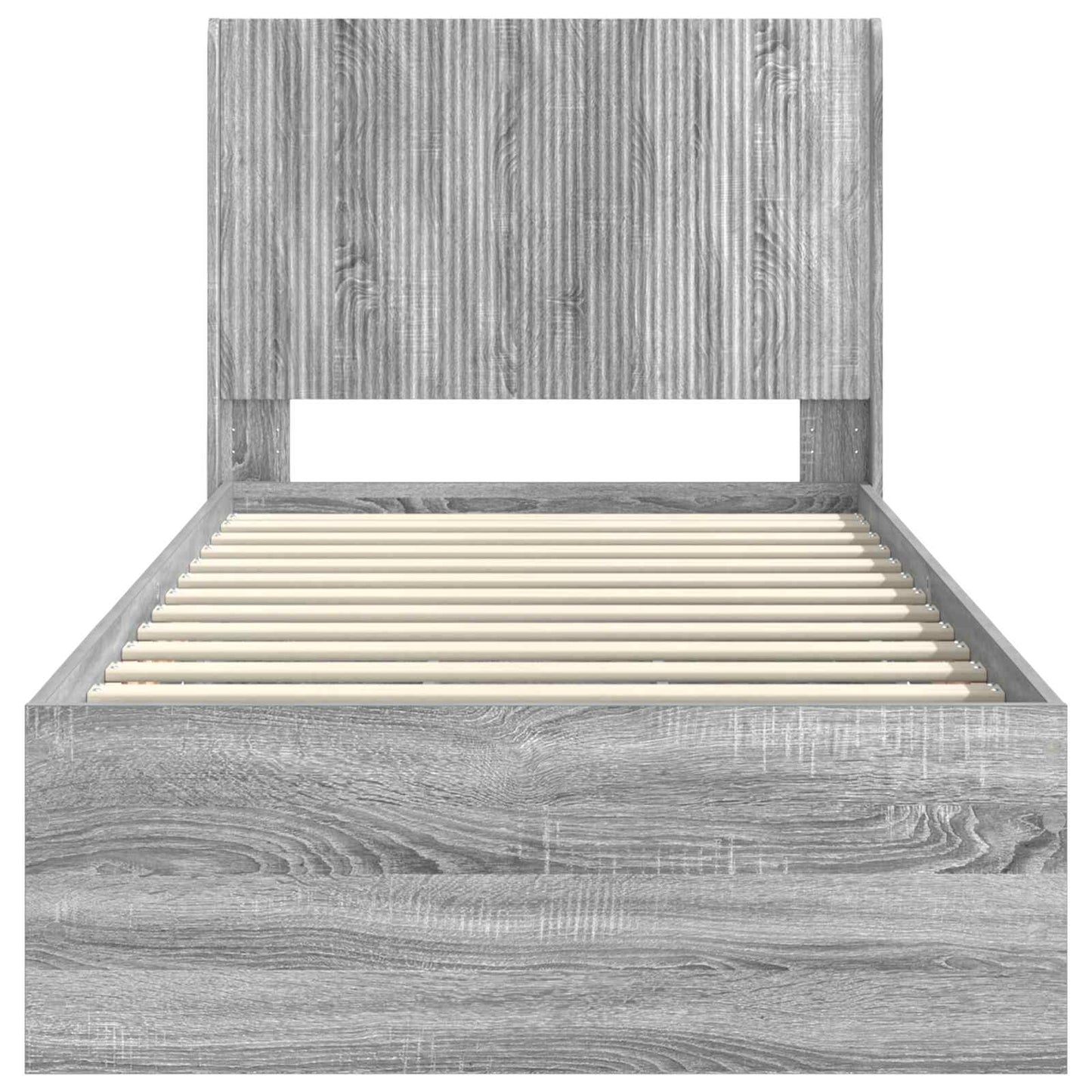 vidaXL Καλάθι με αποθήκη και κεφαλάρι Γκρι Sonoma 90 x 190 cm