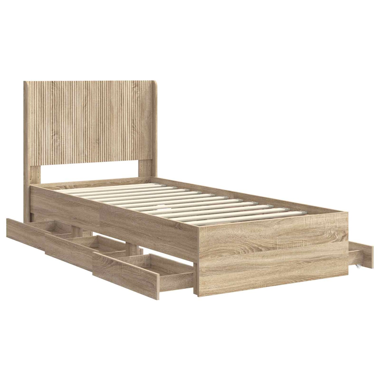 vidaXL Καλάθι με αποθήκη και κεφαλάρι Sonoma Δρυς 75 x 190 cm