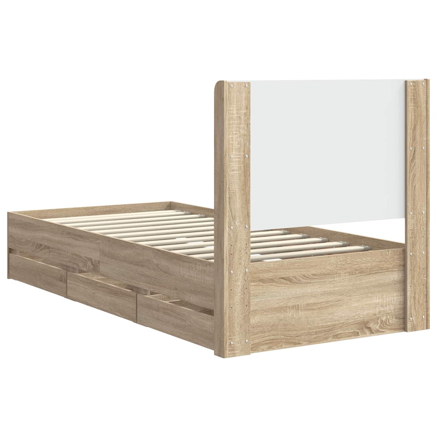 vidaXL Καλάθι με αποθήκη και κεφαλάρι Sonoma Δρυς 75 x 190 cm