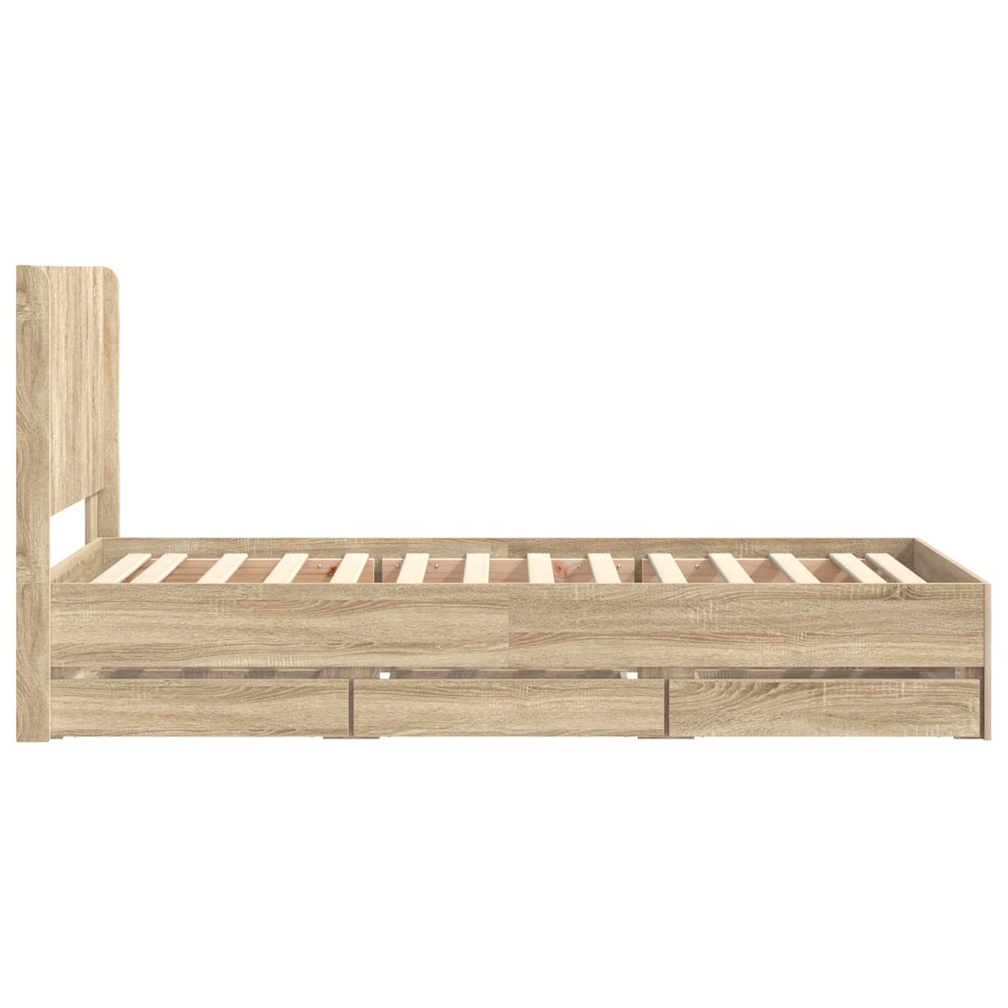 vidaXL Καλάθι με αποθήκη και κεφαλάρι Sonoma Δρυς 75 x 190 cm