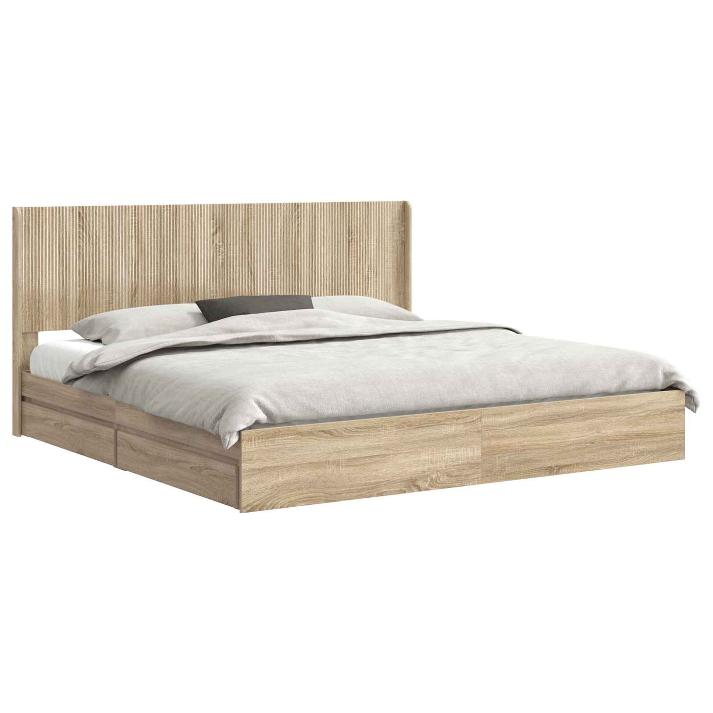 vidaXL Καλάθι με αποθήκη και κεφαλάρι Sonoma Δρυς 180 x 200 cm