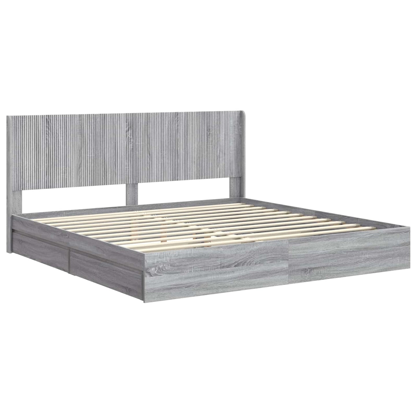 vidaXL Καλάθι με αποθήκη και κεφαλάρι Γκρι Sonoma 180 x 200 cm