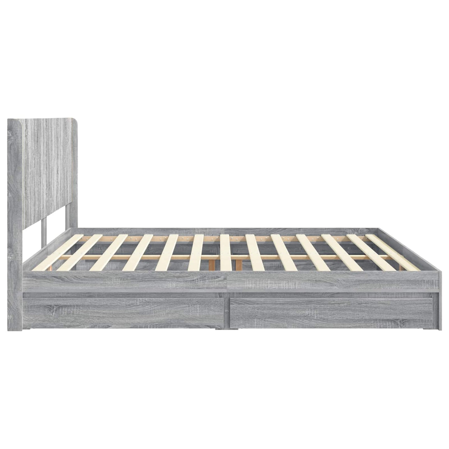 vidaXL Καλάθι με αποθήκη και κεφαλάρι Γκρι Sonoma 180 x 200 cm