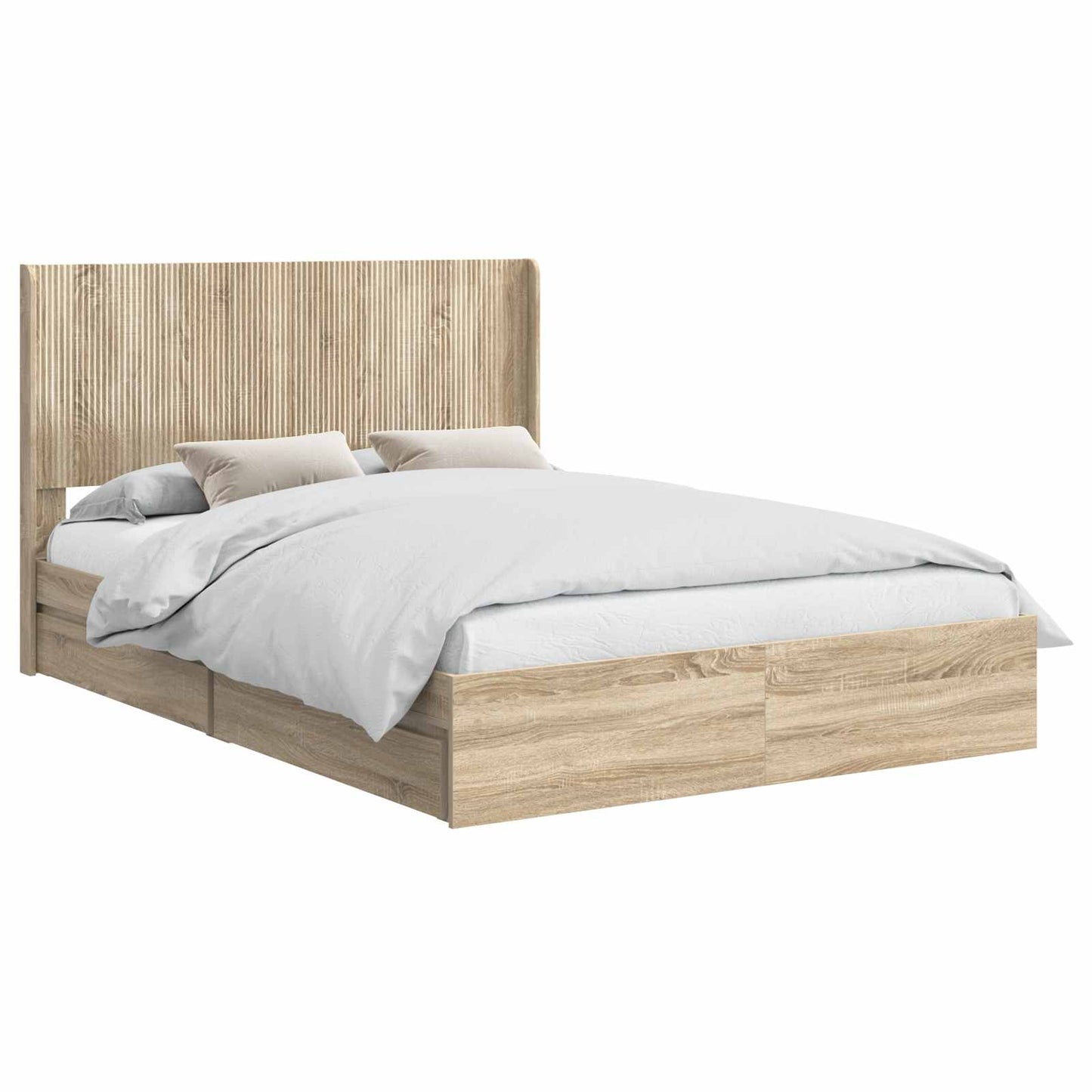 vidaXL Καλάθι με αποθήκη και κεφαλάρι Sonoma Δρυς 160 x 200 cm