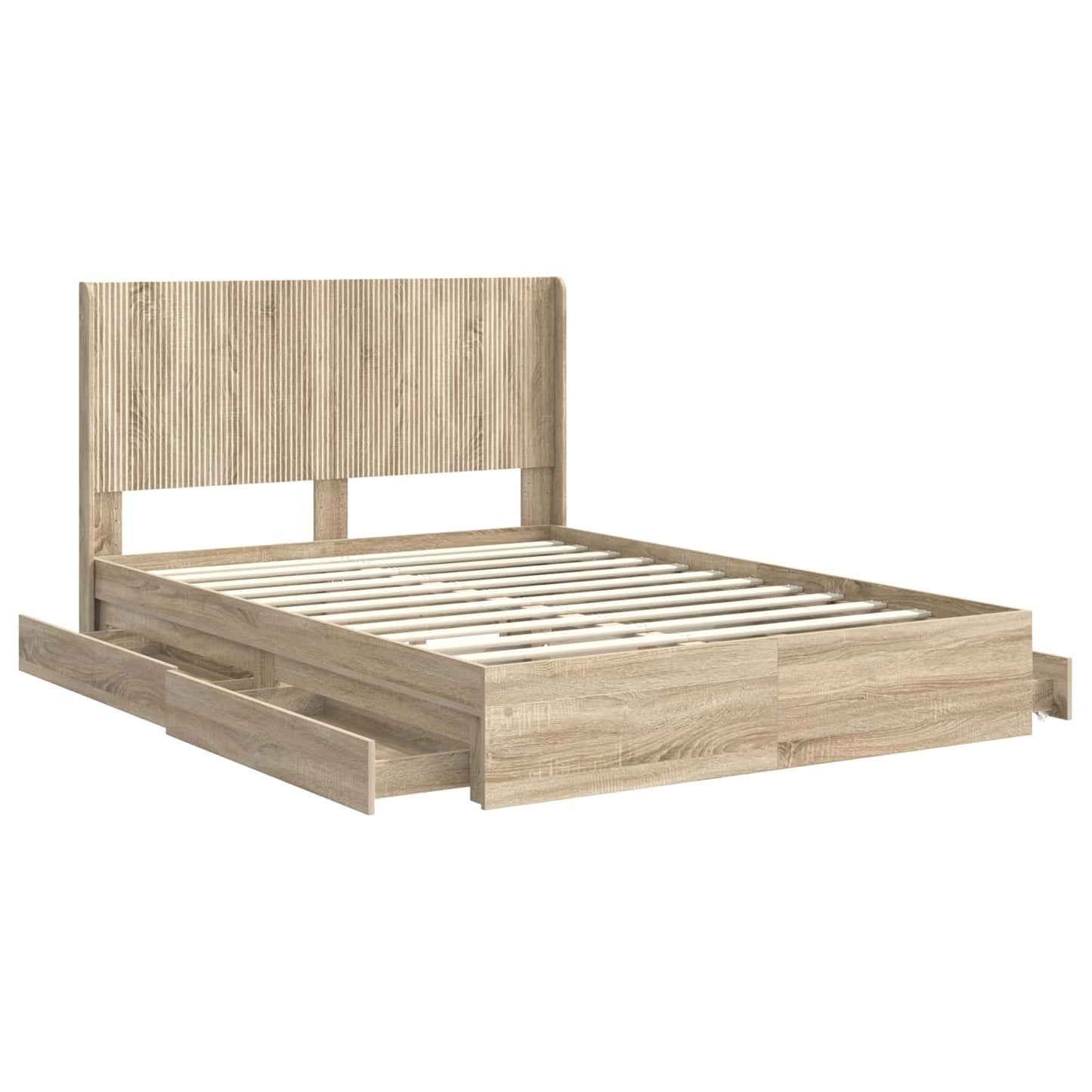vidaXL Καλάθι με αποθήκη και κεφαλάρι Sonoma Δρυς 160 x 200 cm