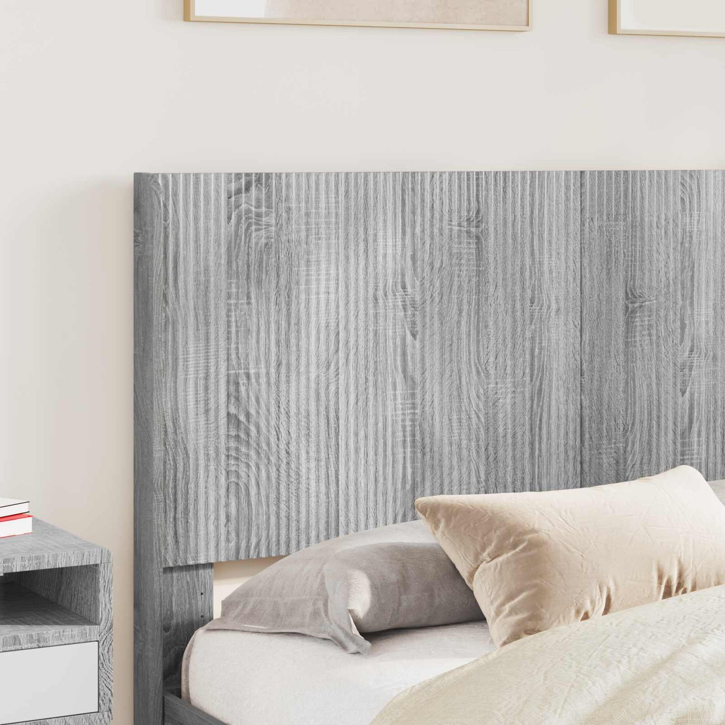 vidaXL Καλάθι με αποθήκη και κεφαλάρι Γκρι Sonoma 160 x 200 cm