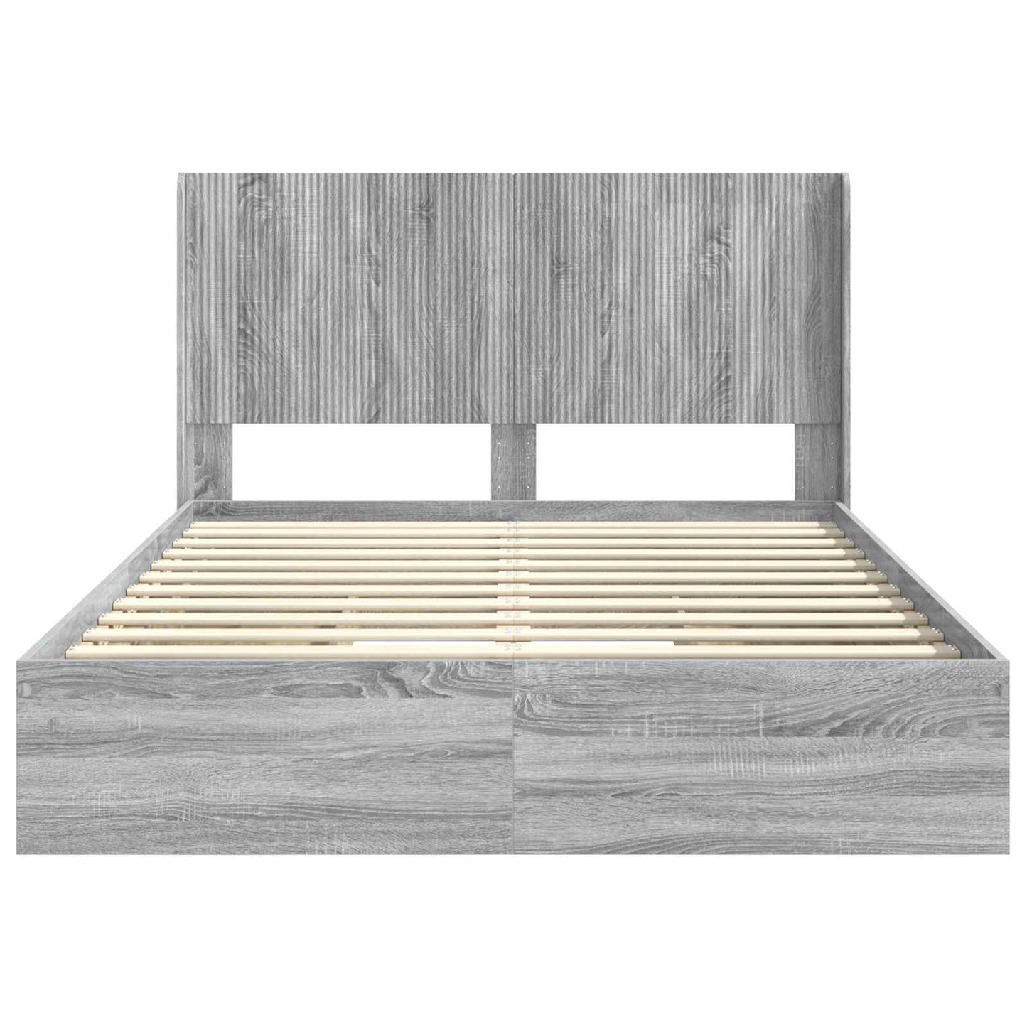 vidaXL Καλάθι με αποθήκη και κεφαλάρι Γκρι Sonoma 150 x 200 cm