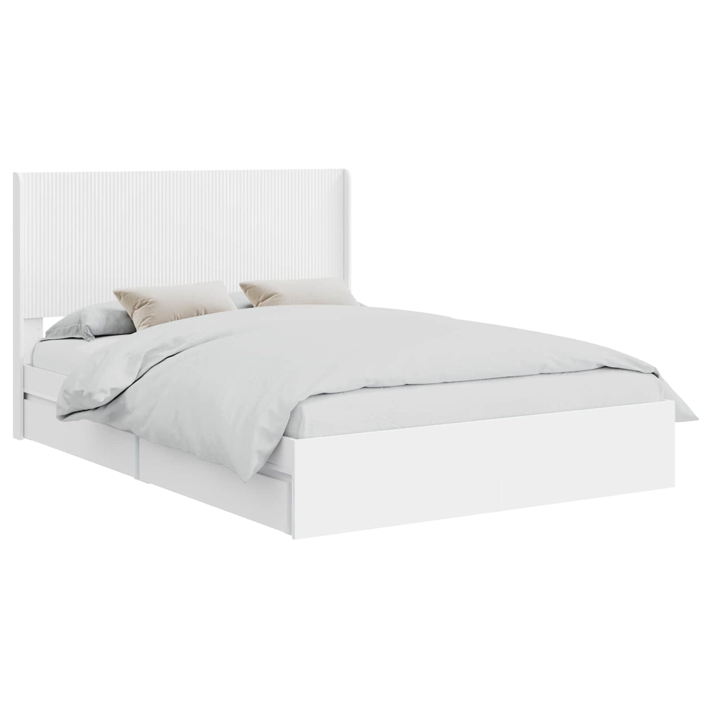 vidaXL Καλάθι με αποθήκη και κεφαλάρι 3 pcs Επεξεργασμένο Ξύλο