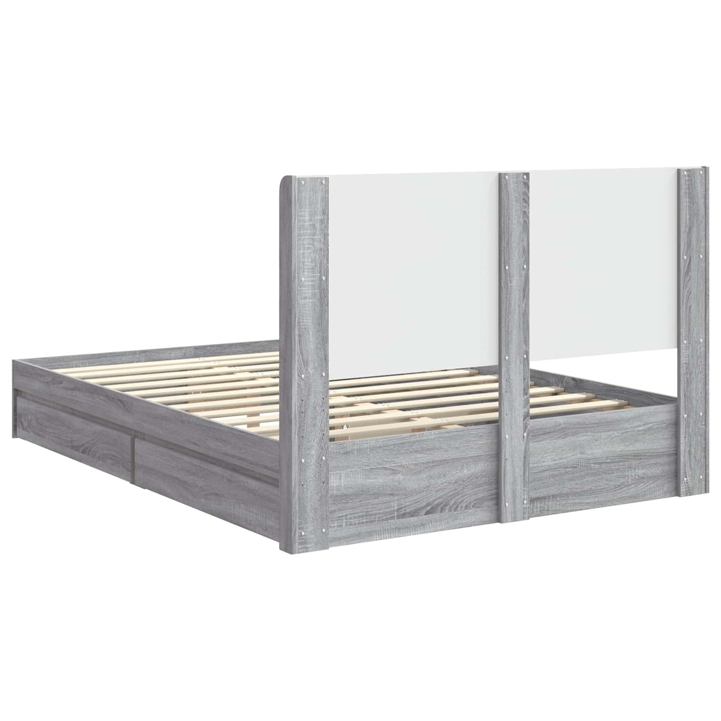 vidaXL Καλάθι με αποθήκη και κεφαλάρι Γκρι Sonoma 140 x 200 cm