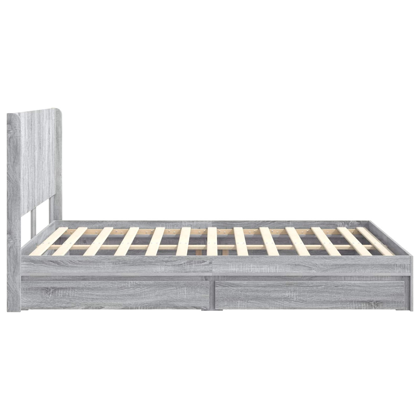 vidaXL Καλάθι με αποθήκη και κεφαλάρι Γκρι Sonoma 140 x 200 cm