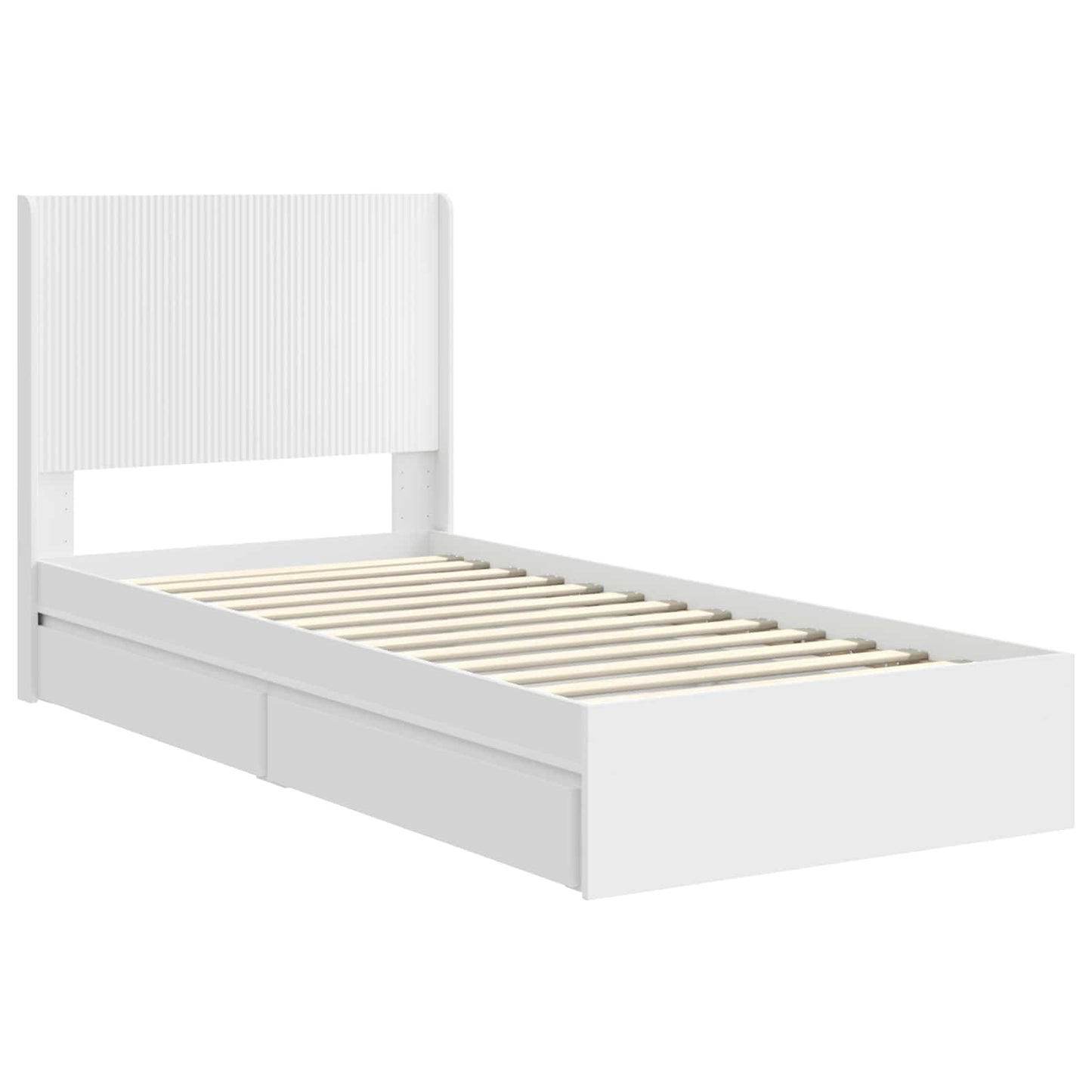 vidaXL Καλάθι με αποθήκη και κεφαλάρι Λευκό 90 x 200 cm