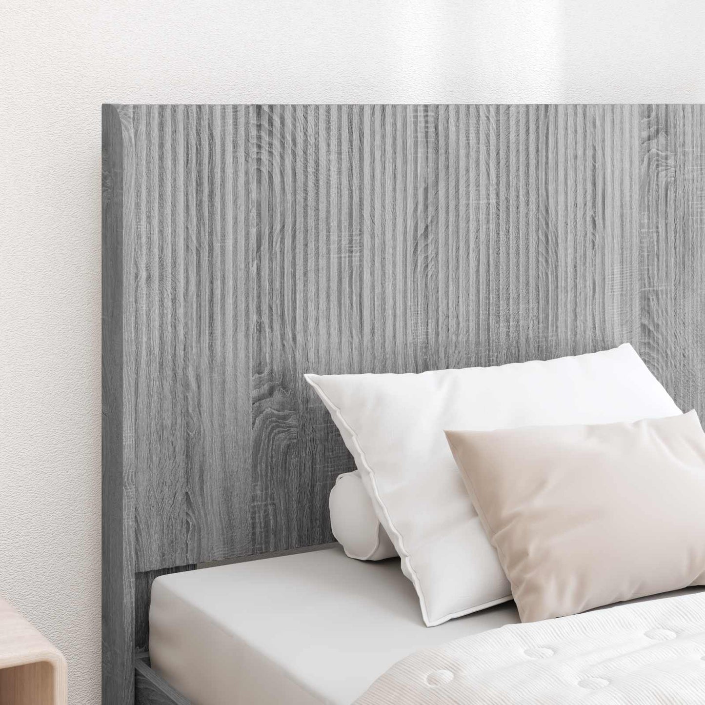 vidaXL Καλάθι με αποθήκη και κεφαλάρι Γκρι Sonoma 90 x 200 cm