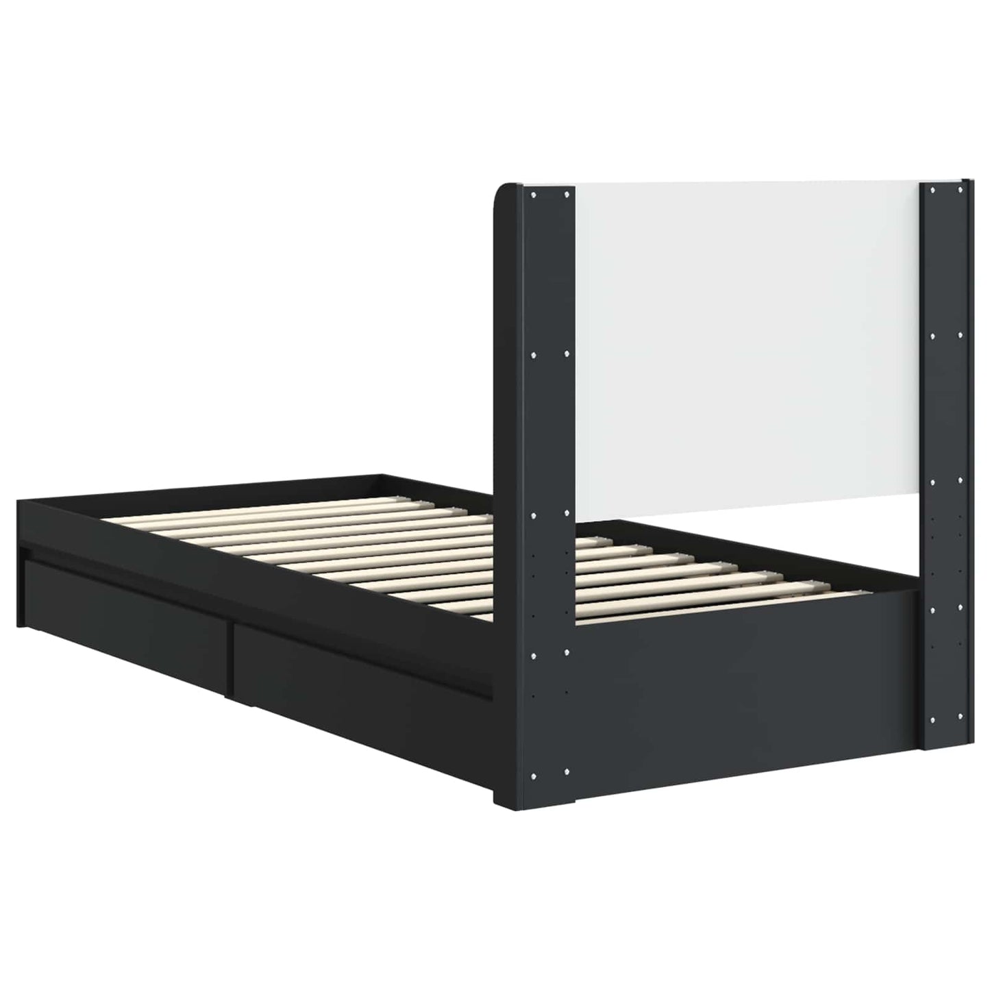 vidaXL Καλάθι με αποθήκη και κεφαλάρι Μαύρο 75 x 190 cm