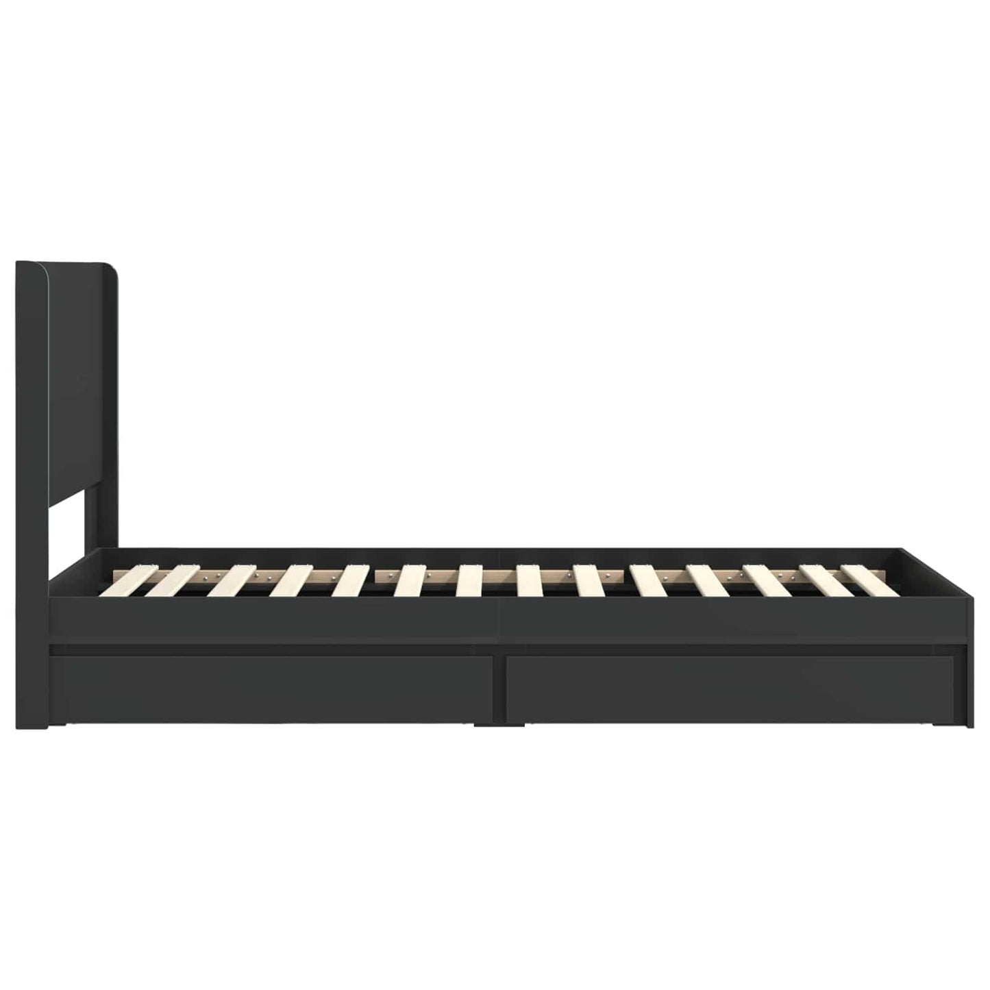 vidaXL Καλάθι με αποθήκη και κεφαλάρι Μαύρο 75 x 190 cm