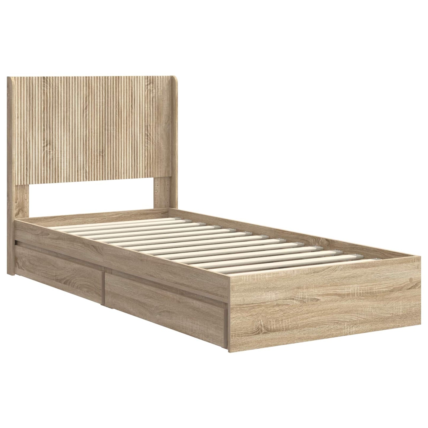 vidaXL Καλάθι με αποθήκη και κεφαλάρι Sonoma Δρυς 75 x 190 cm