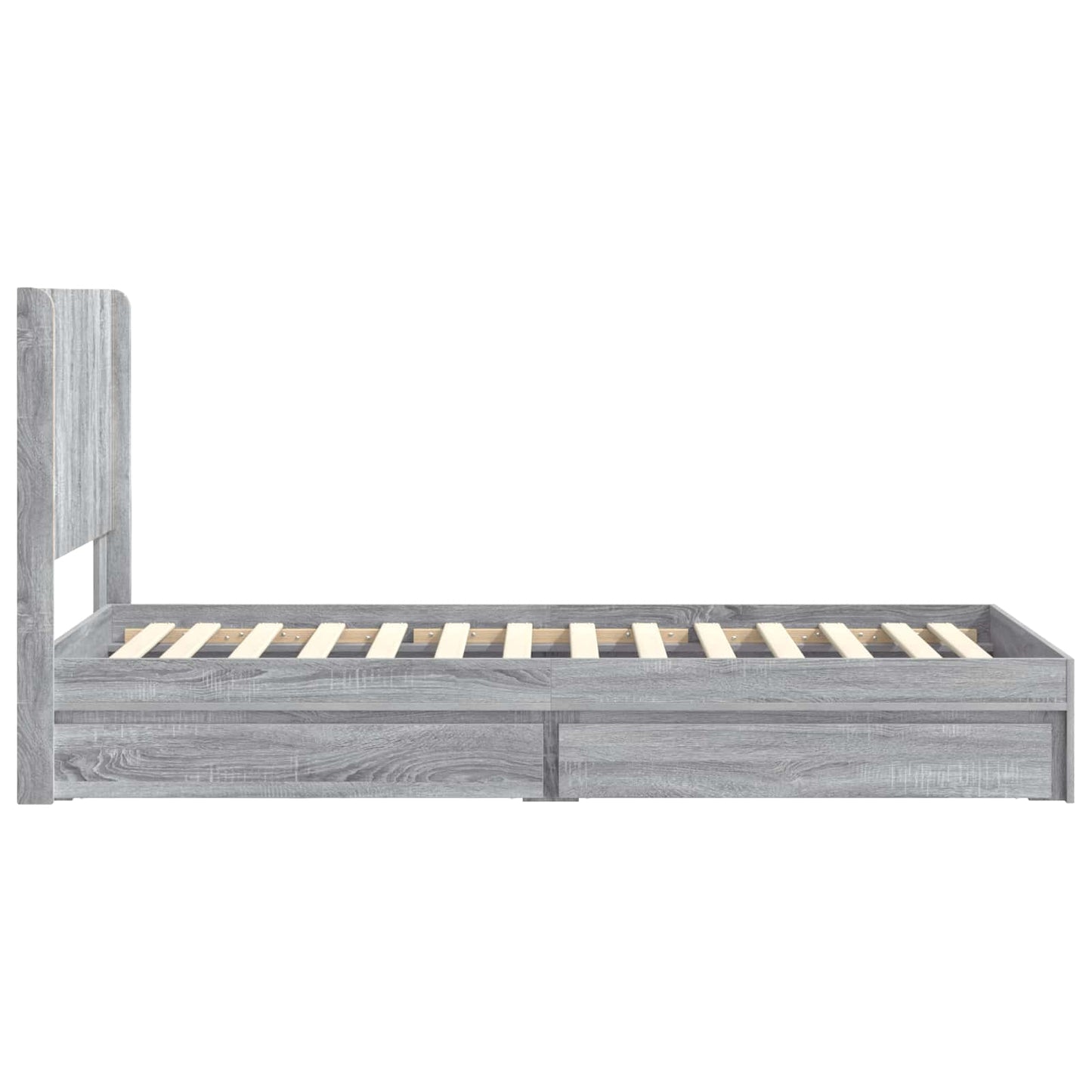 vidaXL Καλάθι με αποθήκη και κεφαλάρι Γκρι Sonoma 75 x 190 cm