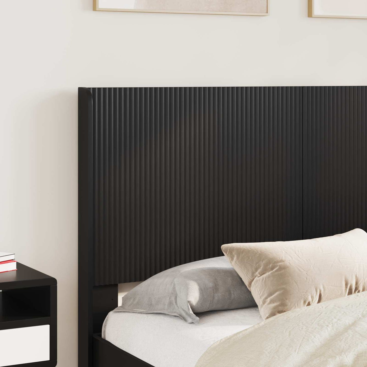 vidaXL Καλάθι με αποθήκη και κεφαλάρι Μαύρο 135 x 190 cm