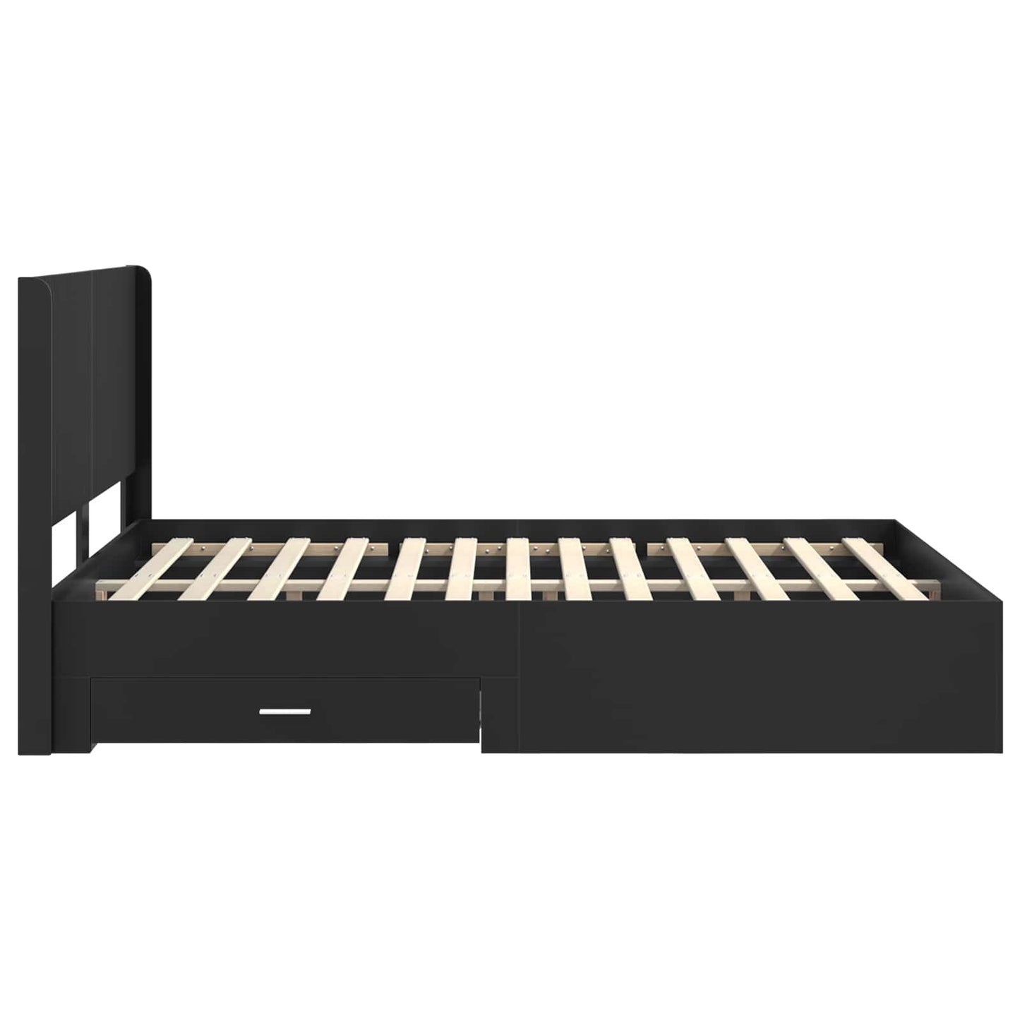 vidaXL Καλάθι με αποθήκη και κεφαλάρι Μαύρο 135 x 190 cm