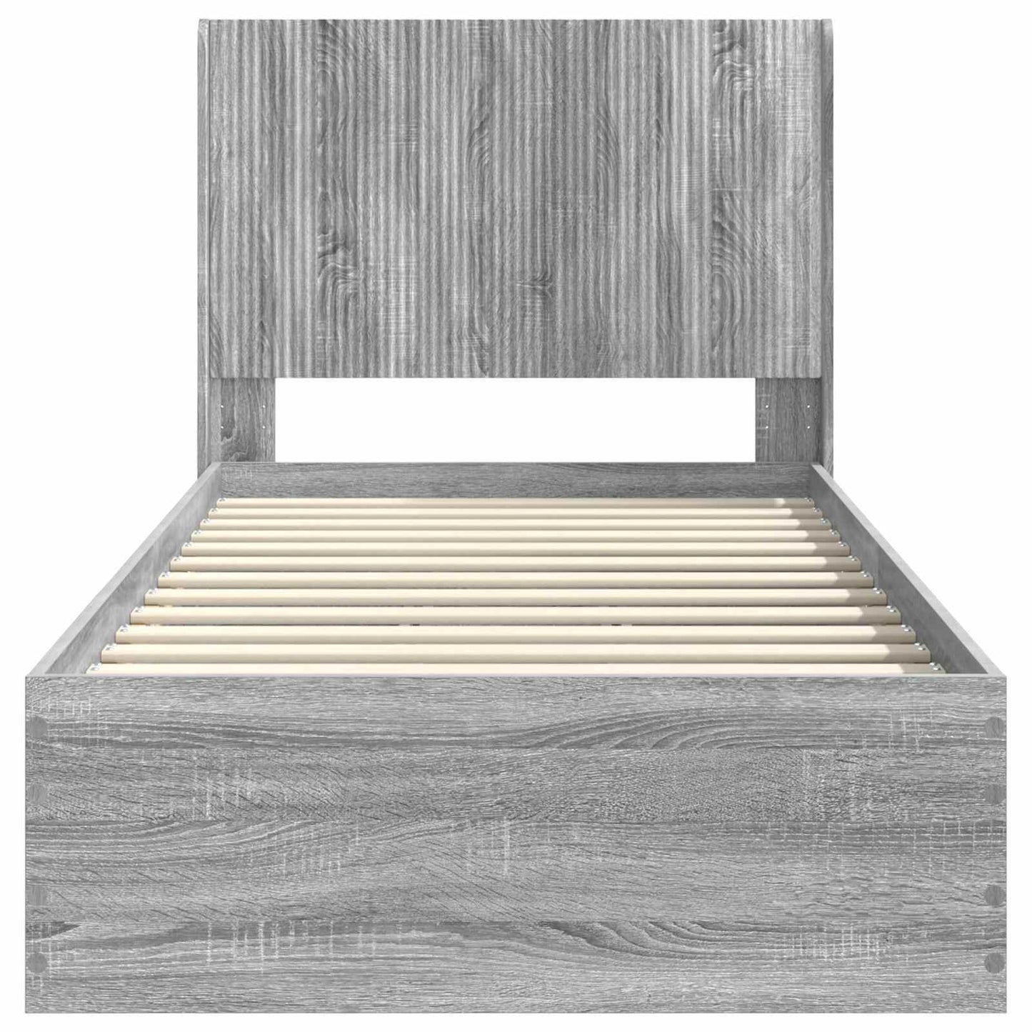 vidaXL Καλάθι με αποθήκη και κεφαλάρι Γκρι Sonoma 75 x 190 cm