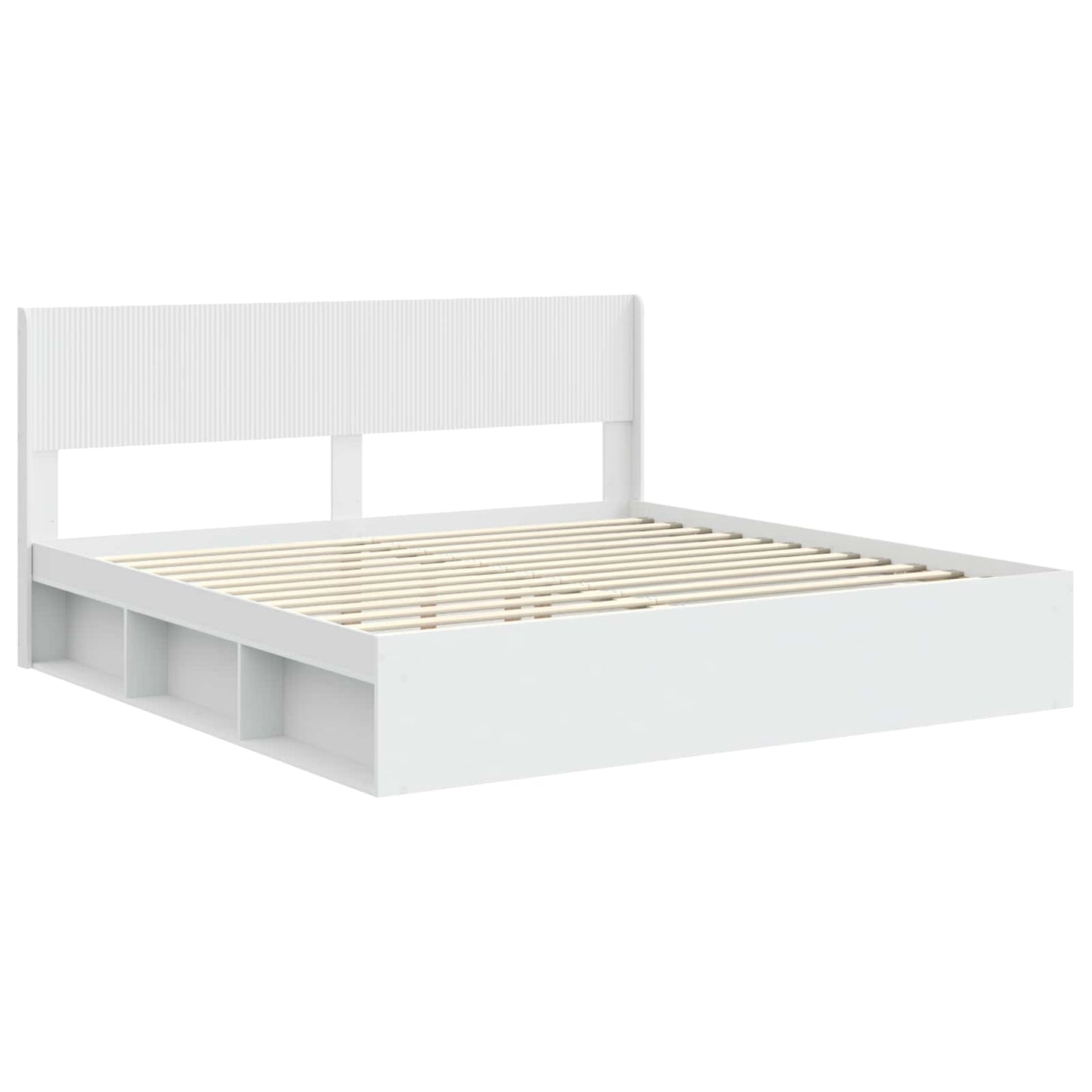 vidaXL Καλάθι με αποθήκη και κεφαλάρι Λευκό 200 x 200 cm