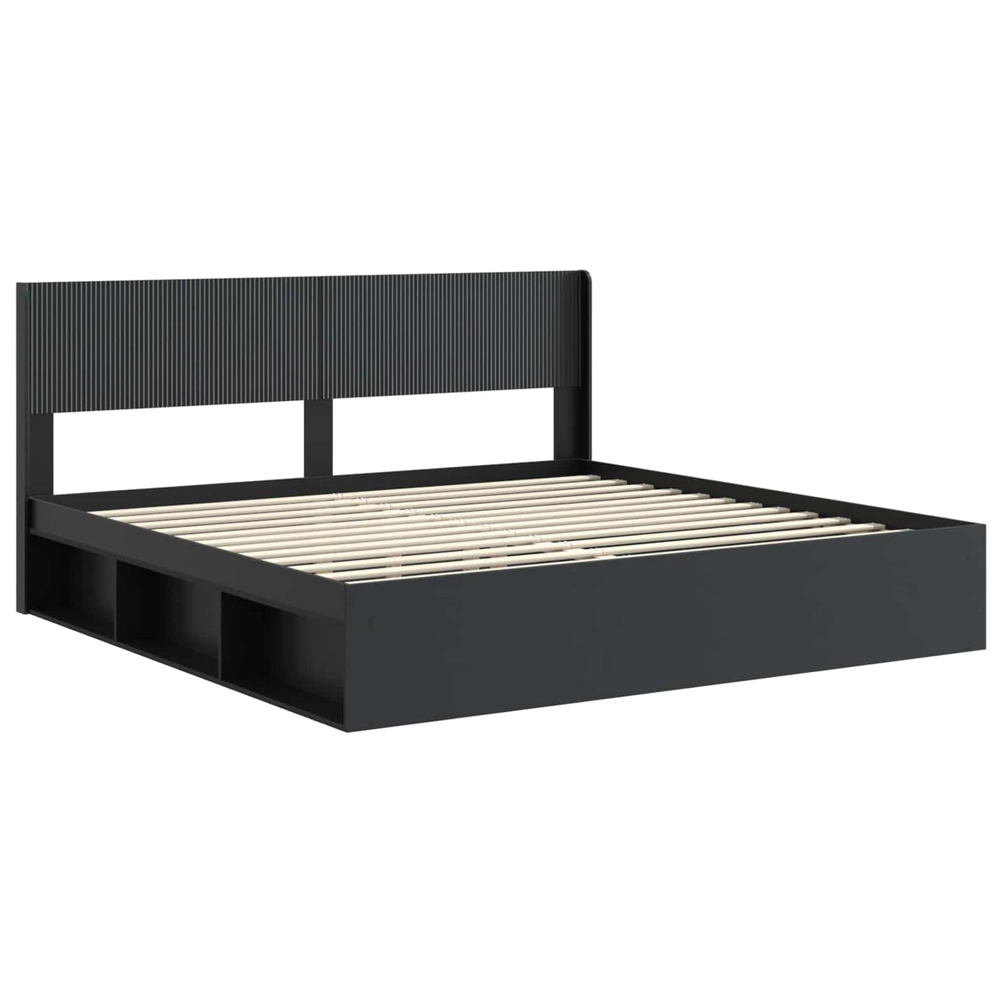 vidaXL Καλάθι με αποθήκη και κεφαλάρι 3 pcs Επεξεργασμένο Ξύλο