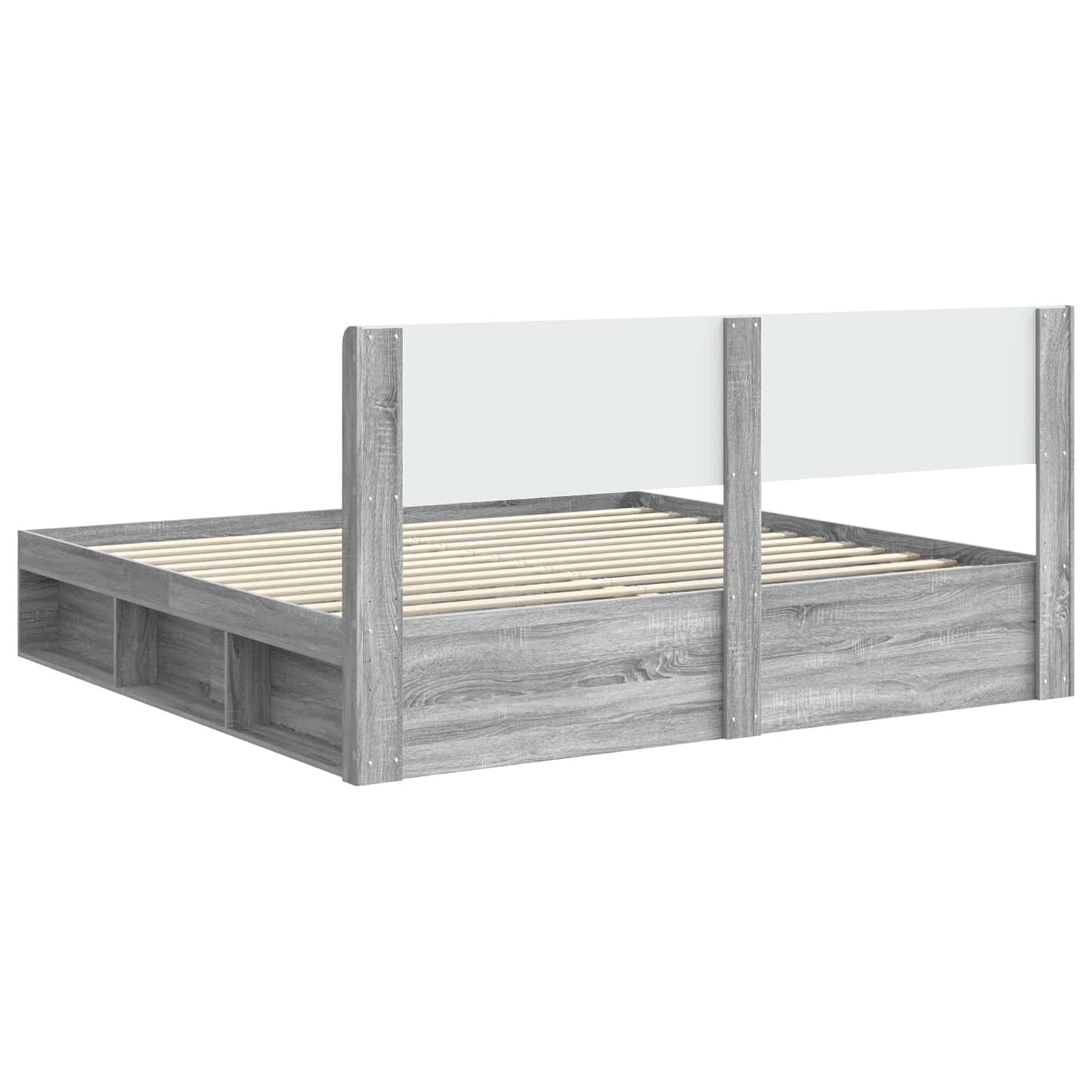 vidaXL Καλάθι με αποθήκη και κεφαλάρι 3 pcs Επεξεργασμένο Ξύλο