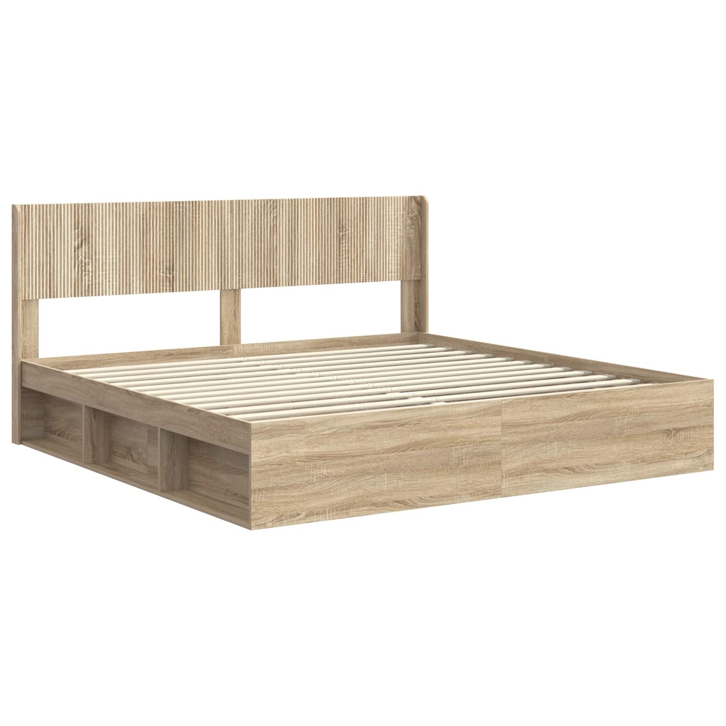 vidaXL Καλάθι με αποθήκη και κεφαλάρι Sonoma Δρυς 180 x 200 cm