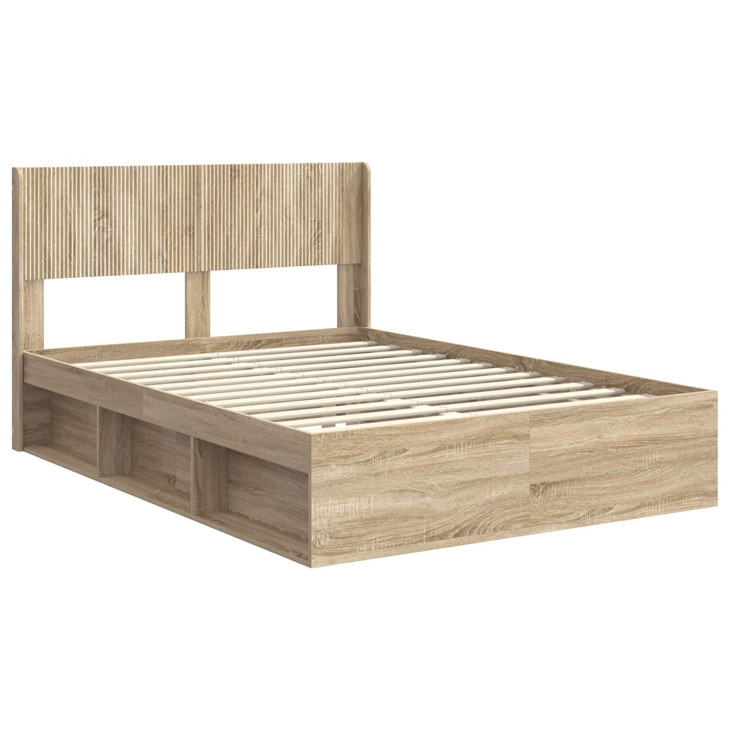 vidaXL Καλάθι με αποθήκη και κεφαλάρι Sonoma Δρυς 150 x 200 cm