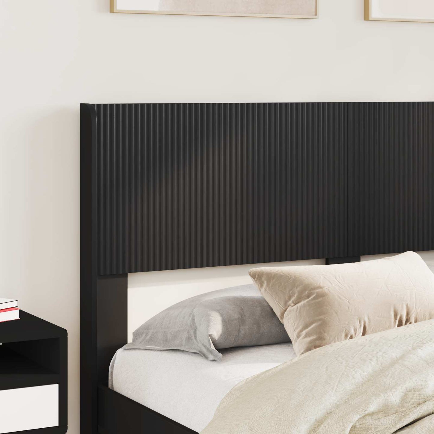 vidaXL Καλάθι με αποθήκη και κεφαλάρι Μαύρο 135 x 190 cm