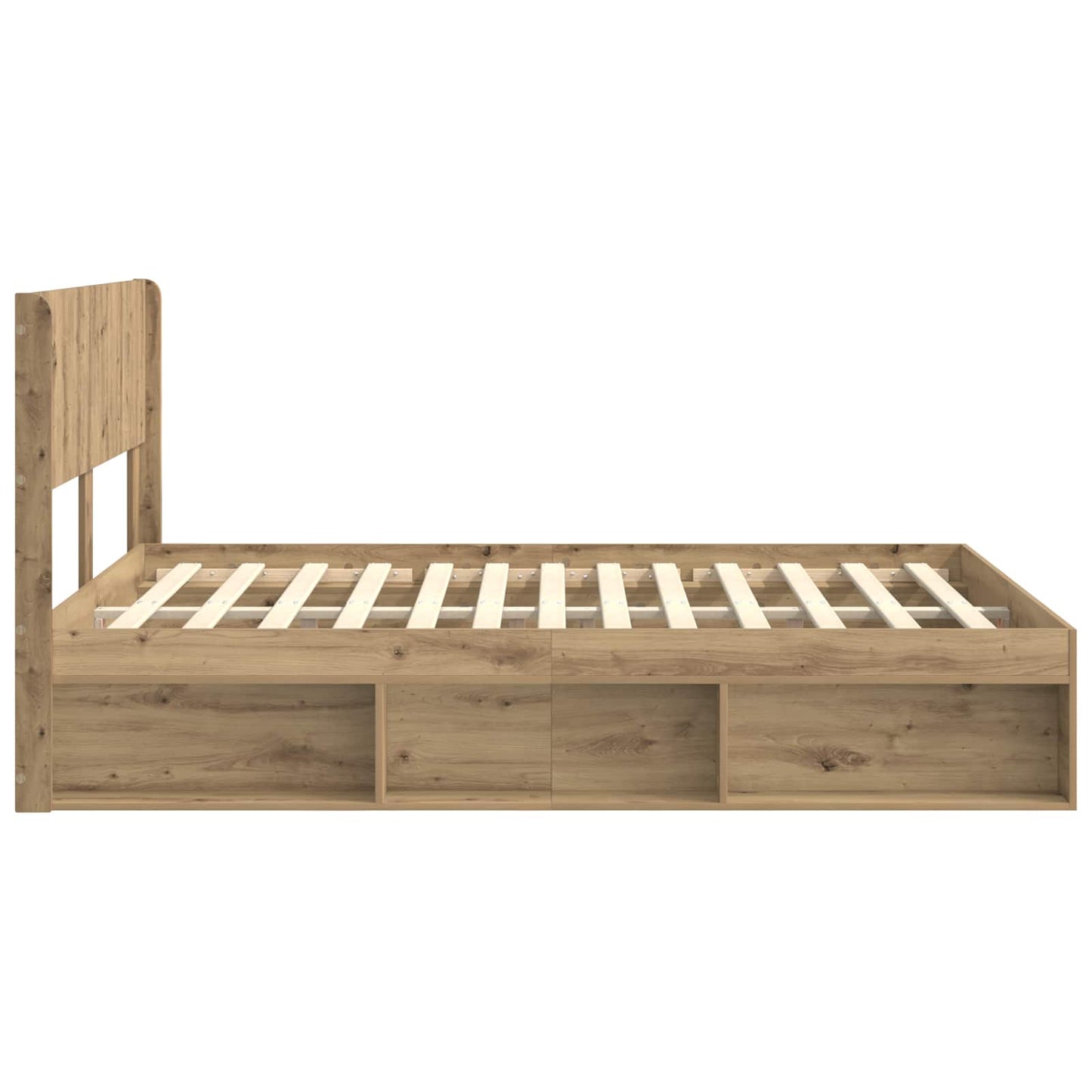 vidaXL Καλάθι με αποθήκη και κεφαλάρι Artisan Δρυς 120 x 200 cm
