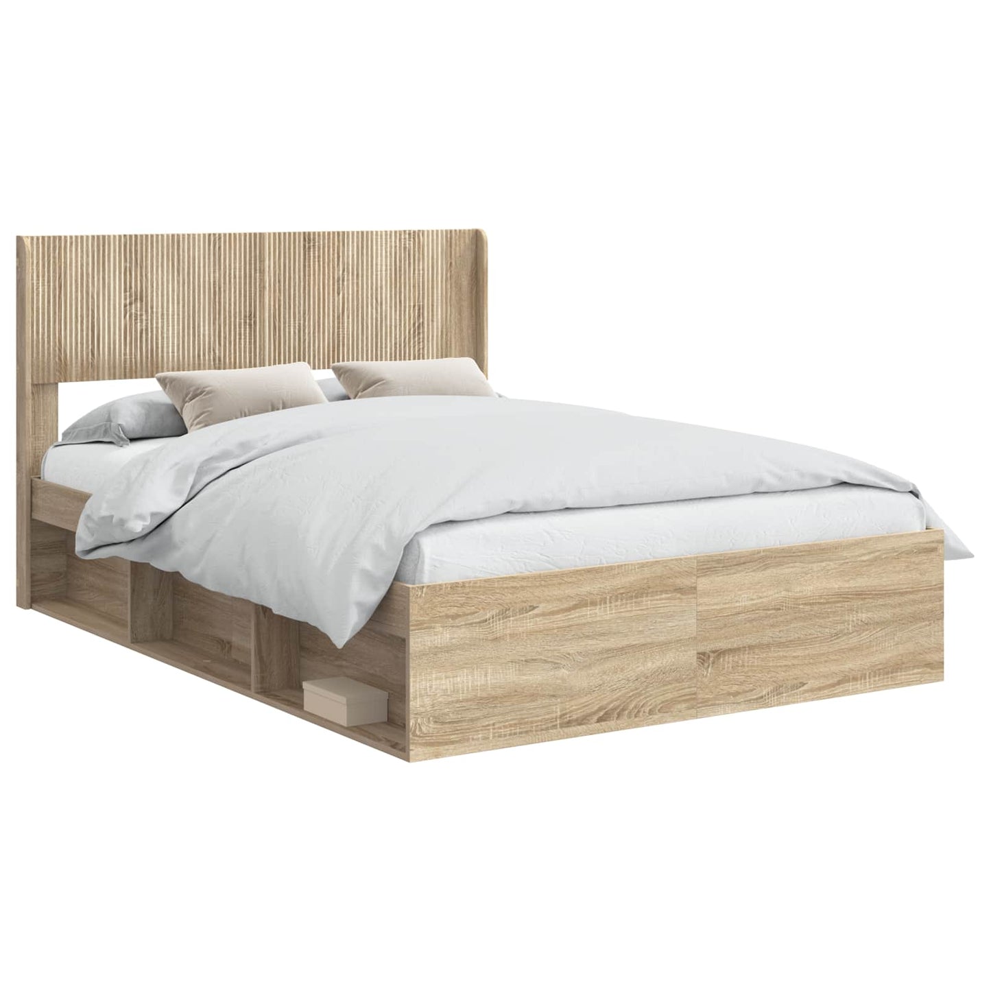 vidaXL Καλάθι με αποθήκη και κεφαλάρι Sonoma Δρυς 120 x 190 cm