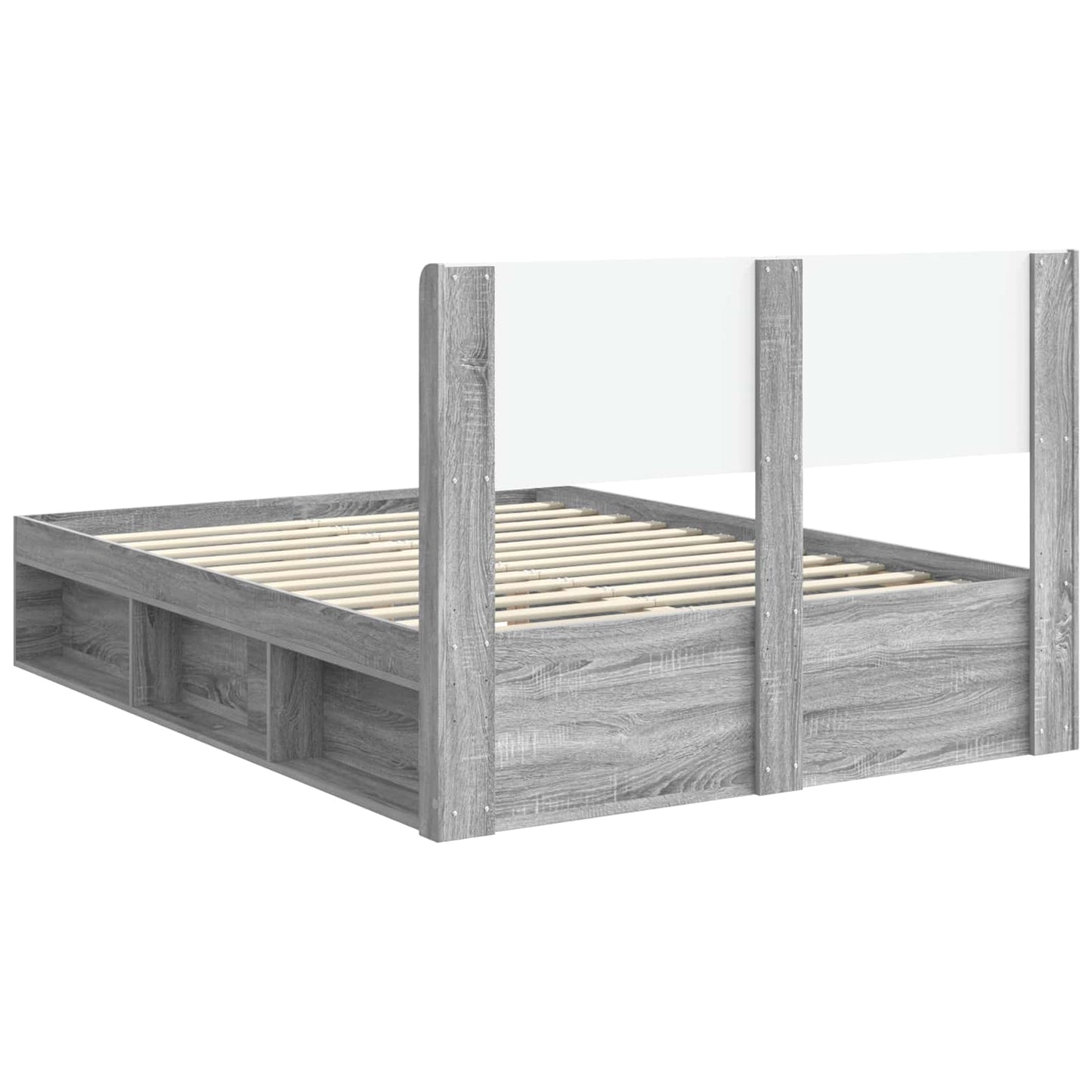 vidaXL Καλάθι με αποθήκη και κεφαλάρι Γκρι Sonoma 120 x 190 cm