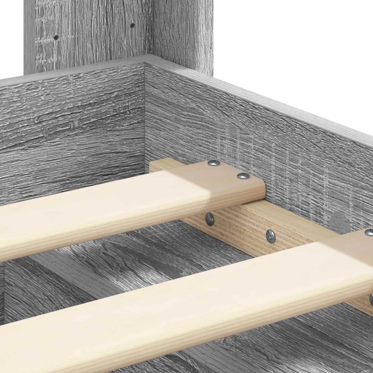vidaXL Καλάθι με αποθήκη και κεφαλάρι Γκρι Sonoma 100 x 200 cm