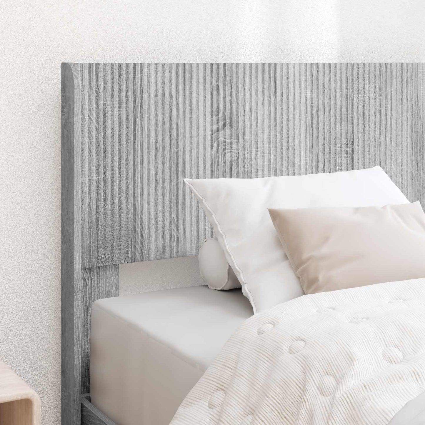 vidaXL Καλάθι με αποθήκη και κεφαλάρι Γκρι Sonoma 100 x 200 cm