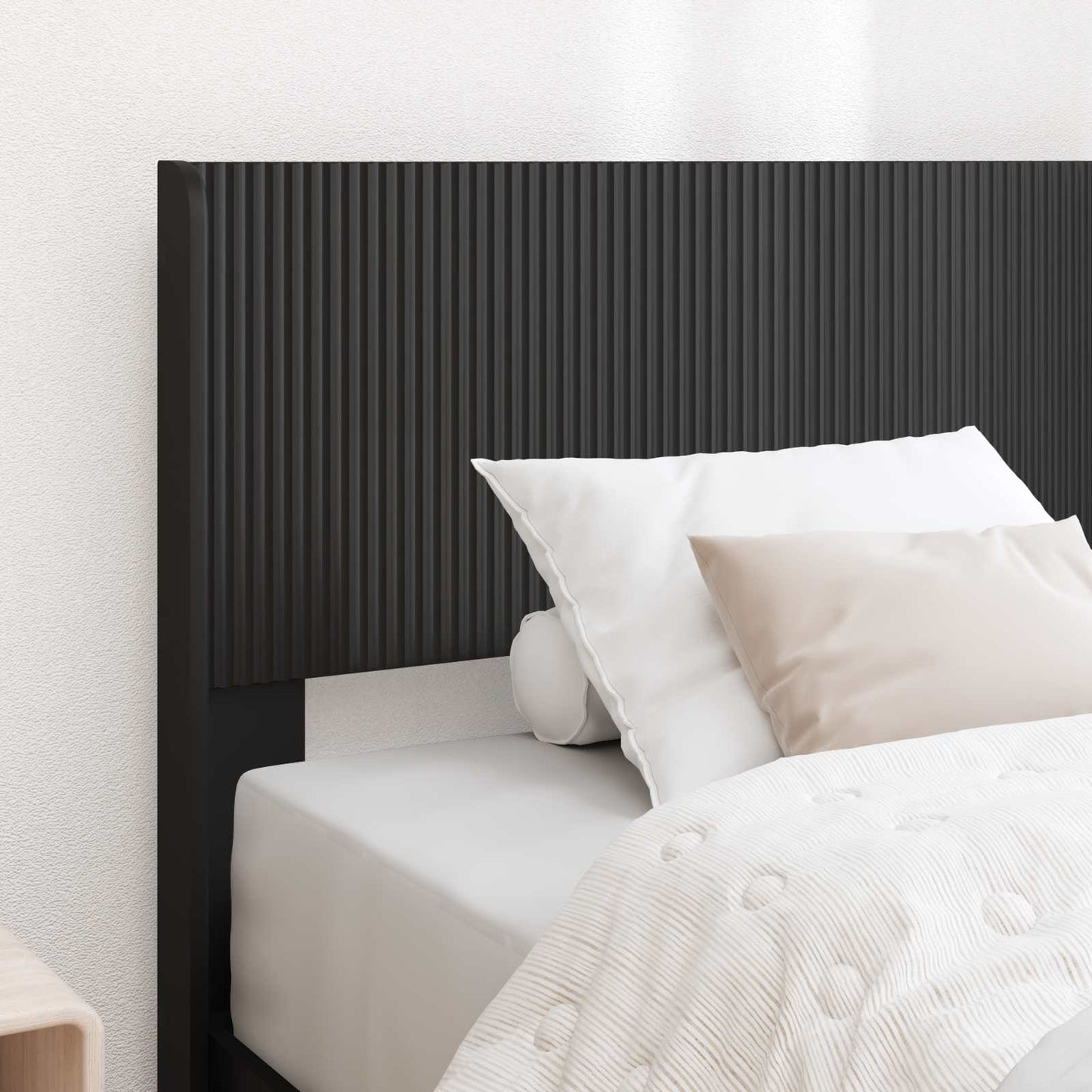 vidaXL Καλάθι με αποθήκη και κεφαλάρι Μαύρο 90 x 200 cm