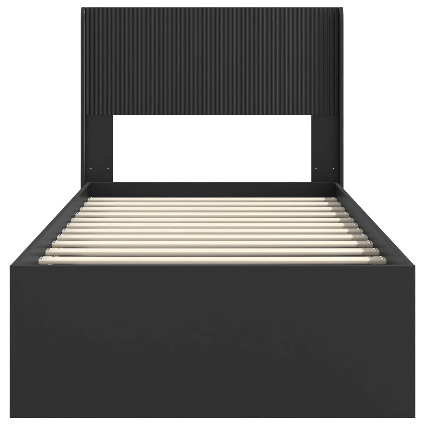 vidaXL Καλάθι με αποθήκη και κεφαλάρι Μαύρο 90 x 200 cm