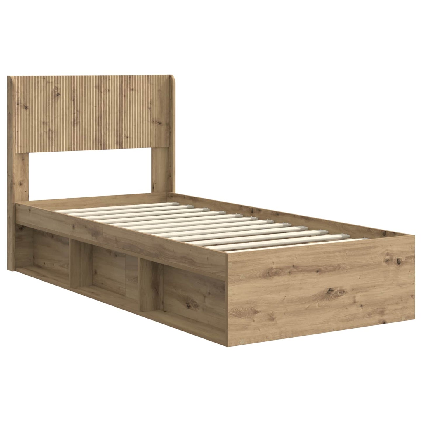 vidaXL Καλάθι με αποθήκη και κεφαλάρι Artisan Δρυς 90 x 190 cm