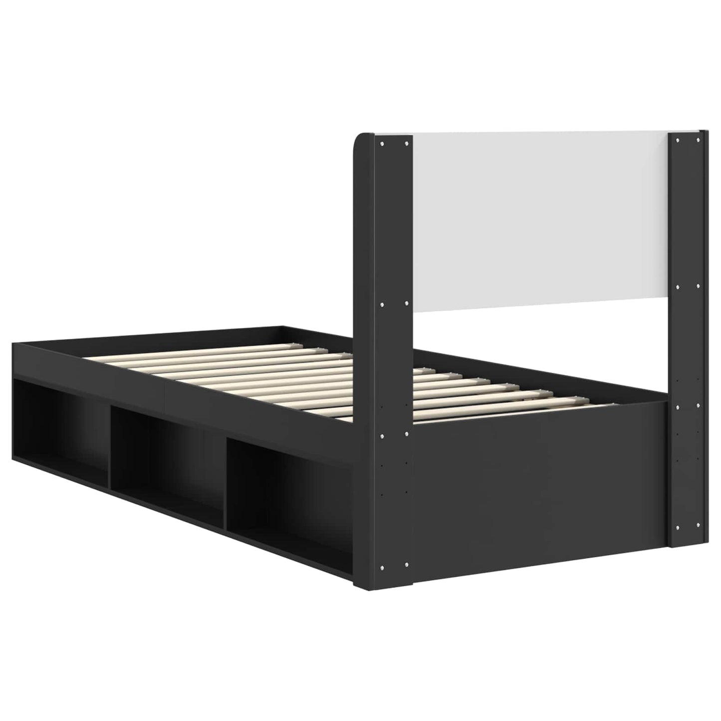 vidaXL Καλάθι με αποθήκη και κεφαλάρι Μαύρο 75 x 190 cm