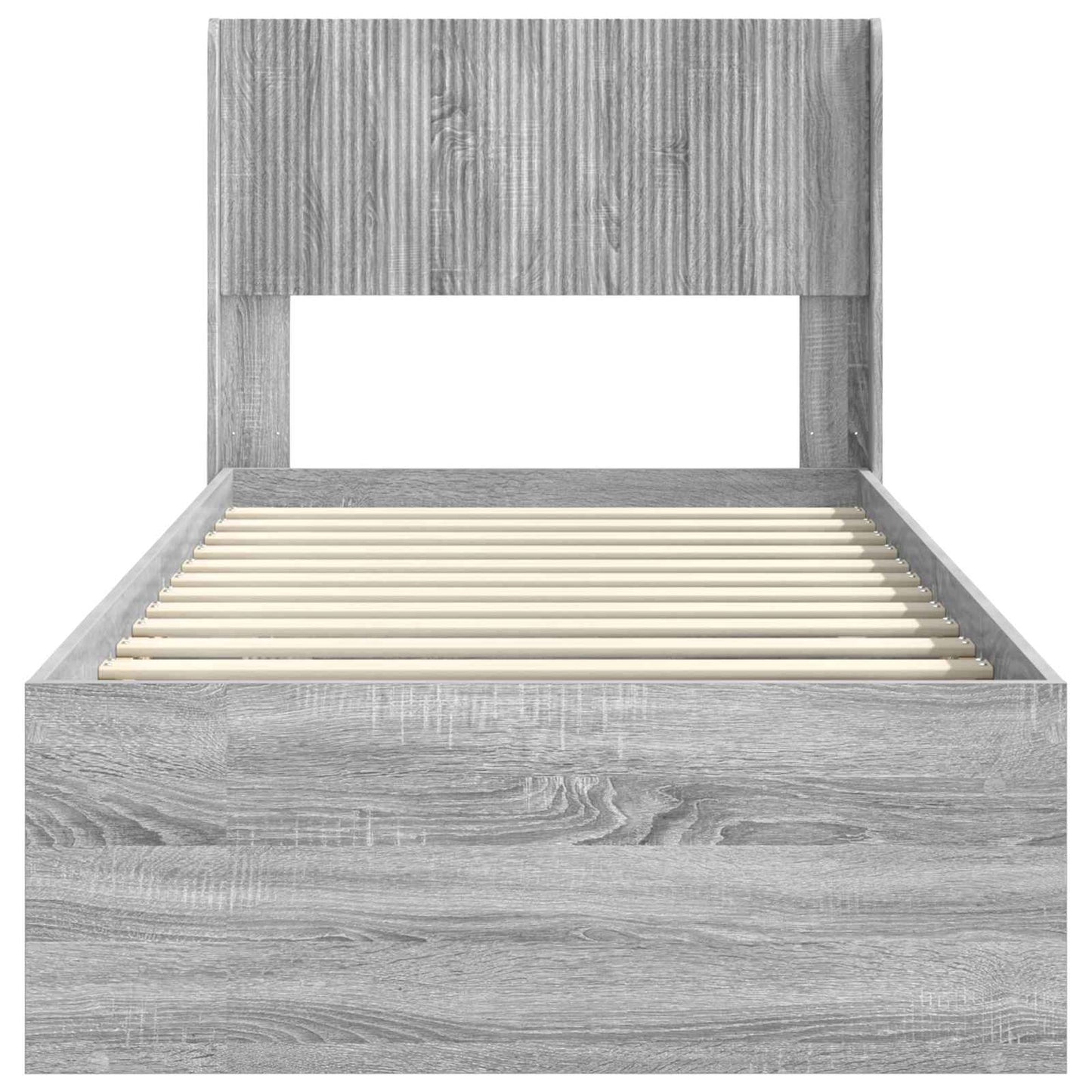 vidaXL Καλάθι με αποθήκη και κεφαλάρι Γκρι Sonoma 75 x 190 cm