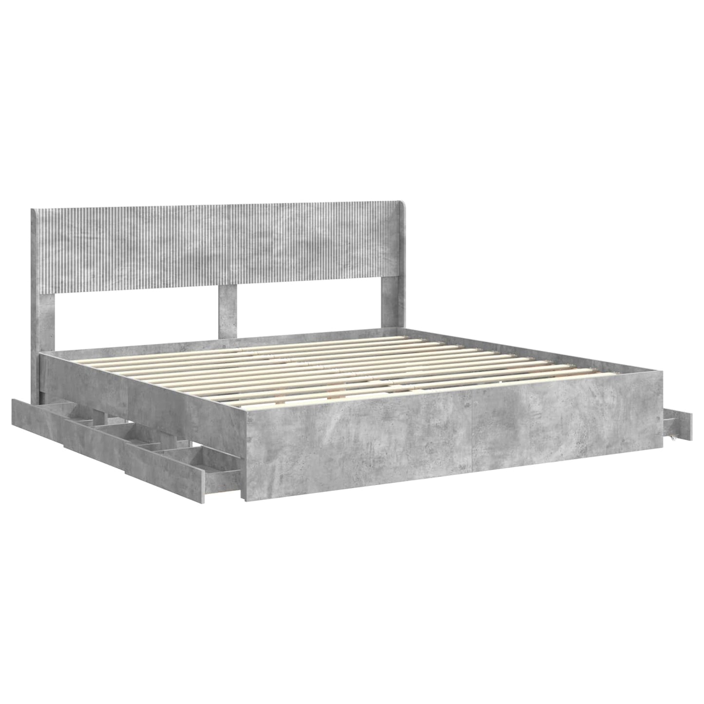 vidaXL Καλάθι με αποθήκη και κεφαλάρι Γκρι Sonoma 180 x 200 cm