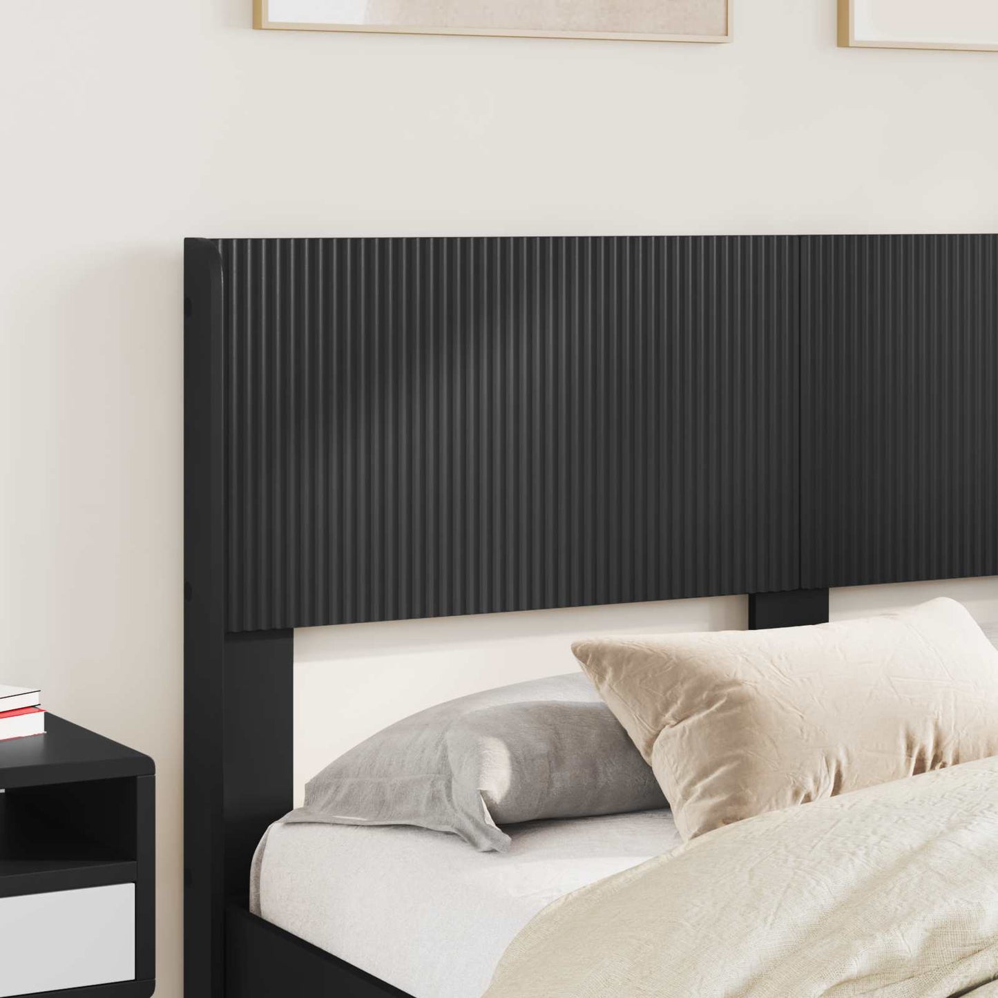 vidaXL Καλάθι με αποθήκη και κεφαλάρι Μαύρο 160 x 200 cm