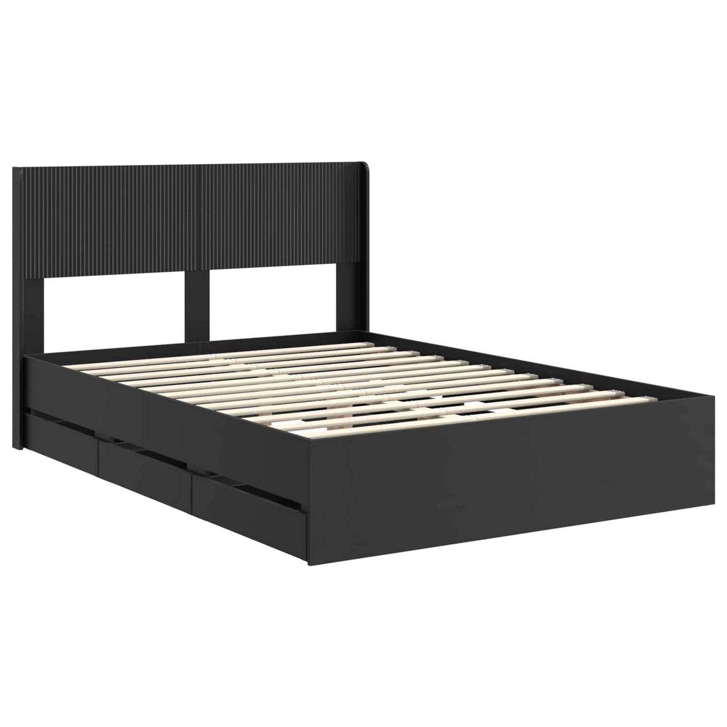 vidaXL Καλάθι με αποθήκη και κεφαλάρι Μαύρο 160 x 200 cm