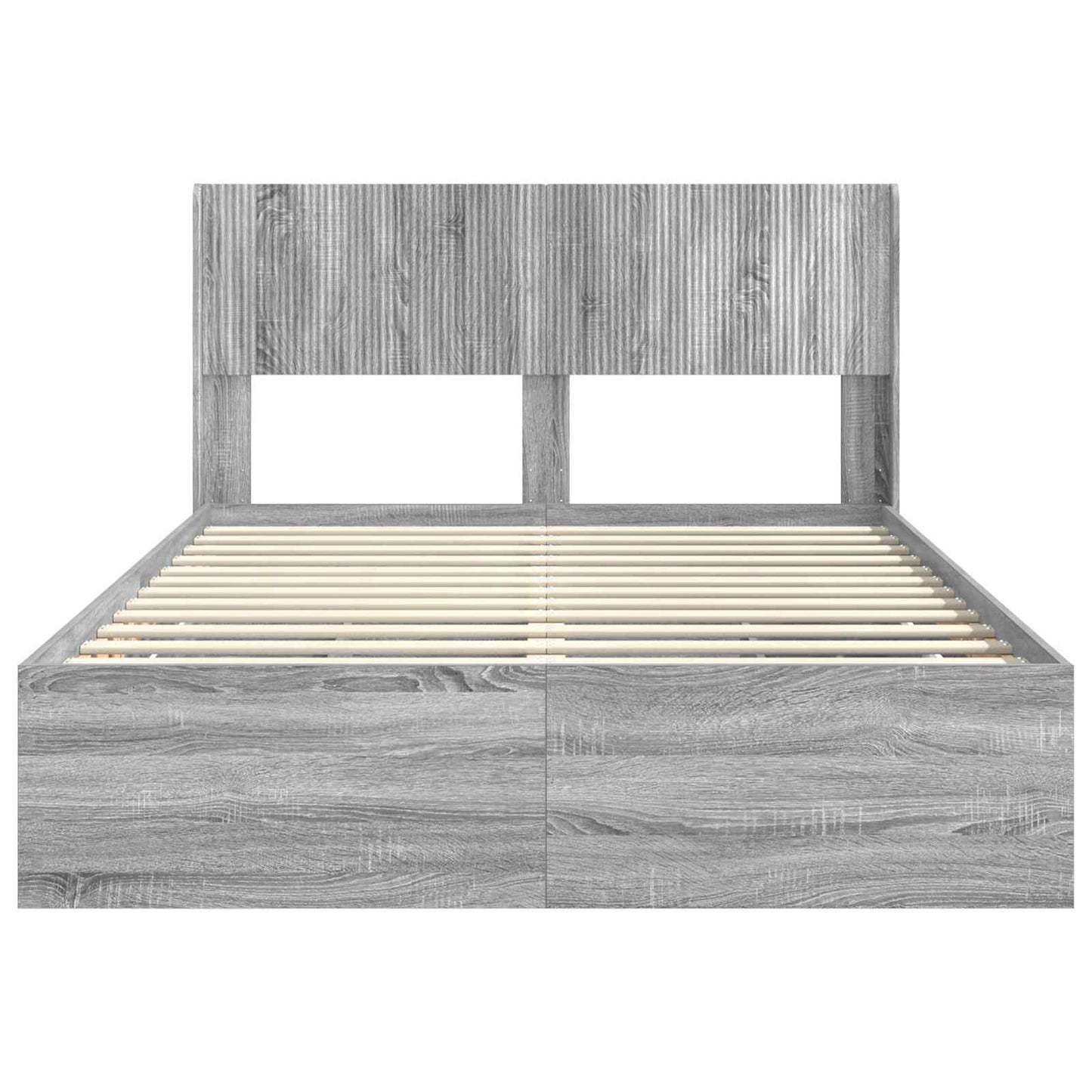 vidaXL Καλάθι με αποθήκη και κεφαλάρι Γκρι Sonoma 160 x 200 cm