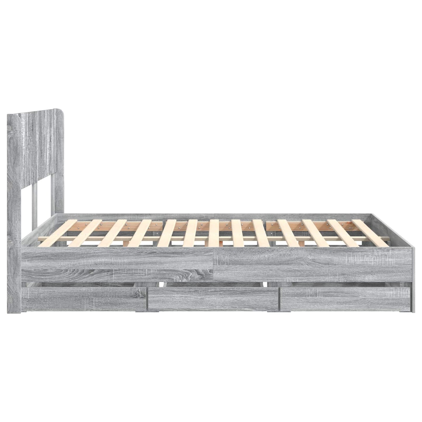 vidaXL Καλάθι με αποθήκη και κεφαλάρι Γκρι Sonoma 160 x 200 cm