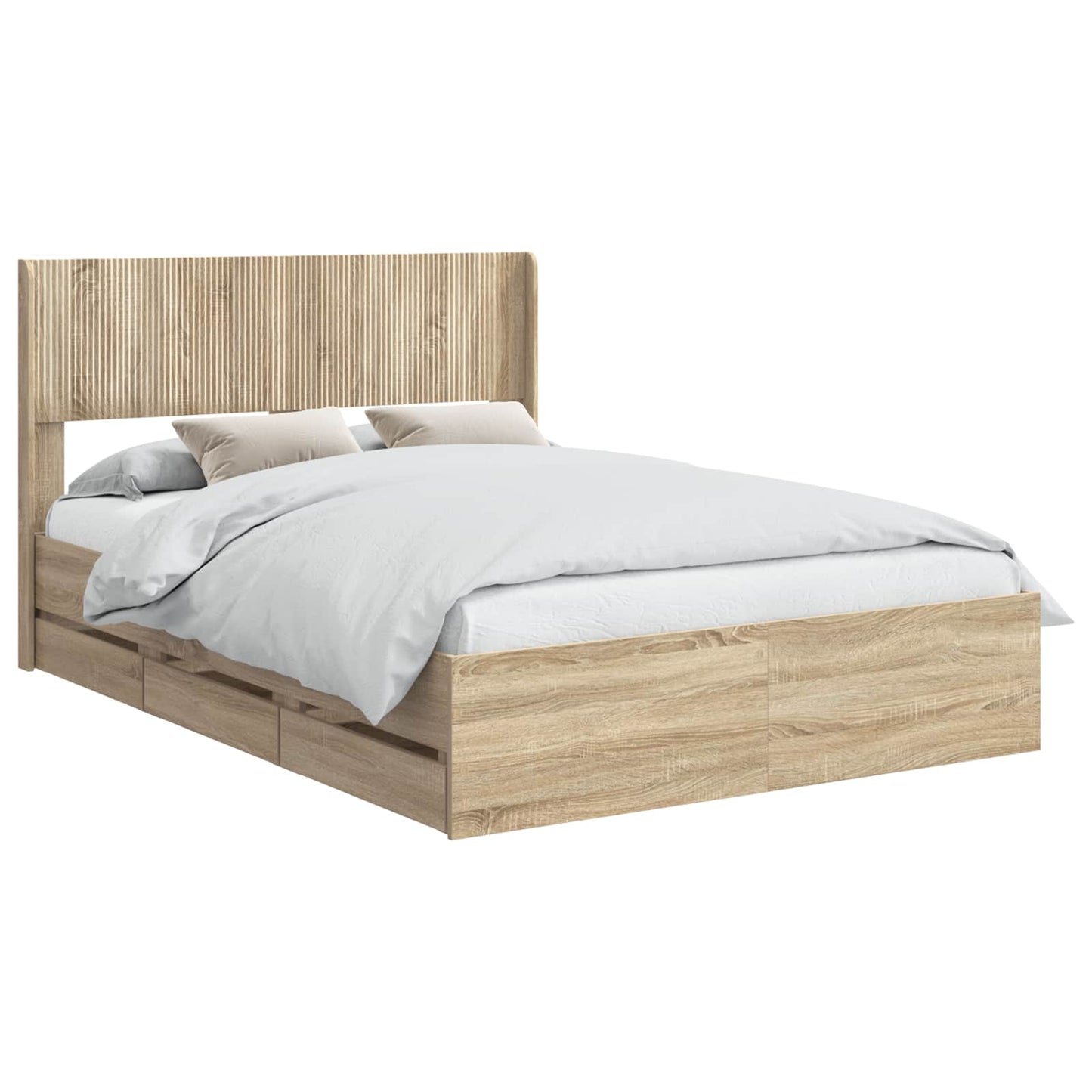 vidaXL Καλάθι με αποθήκη και κεφαλάρι Sonoma Δρυς 150 x 200 cm