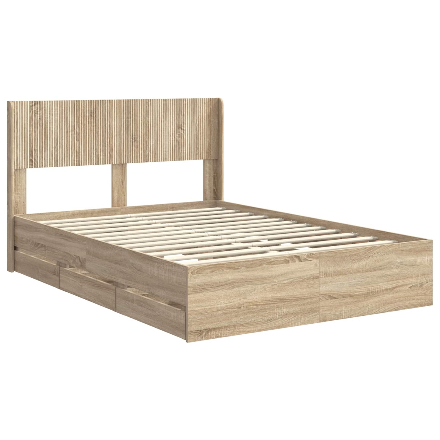 vidaXL Καλάθι με αποθήκη και κεφαλάρι Sonoma Δρυς 150 x 200 cm
