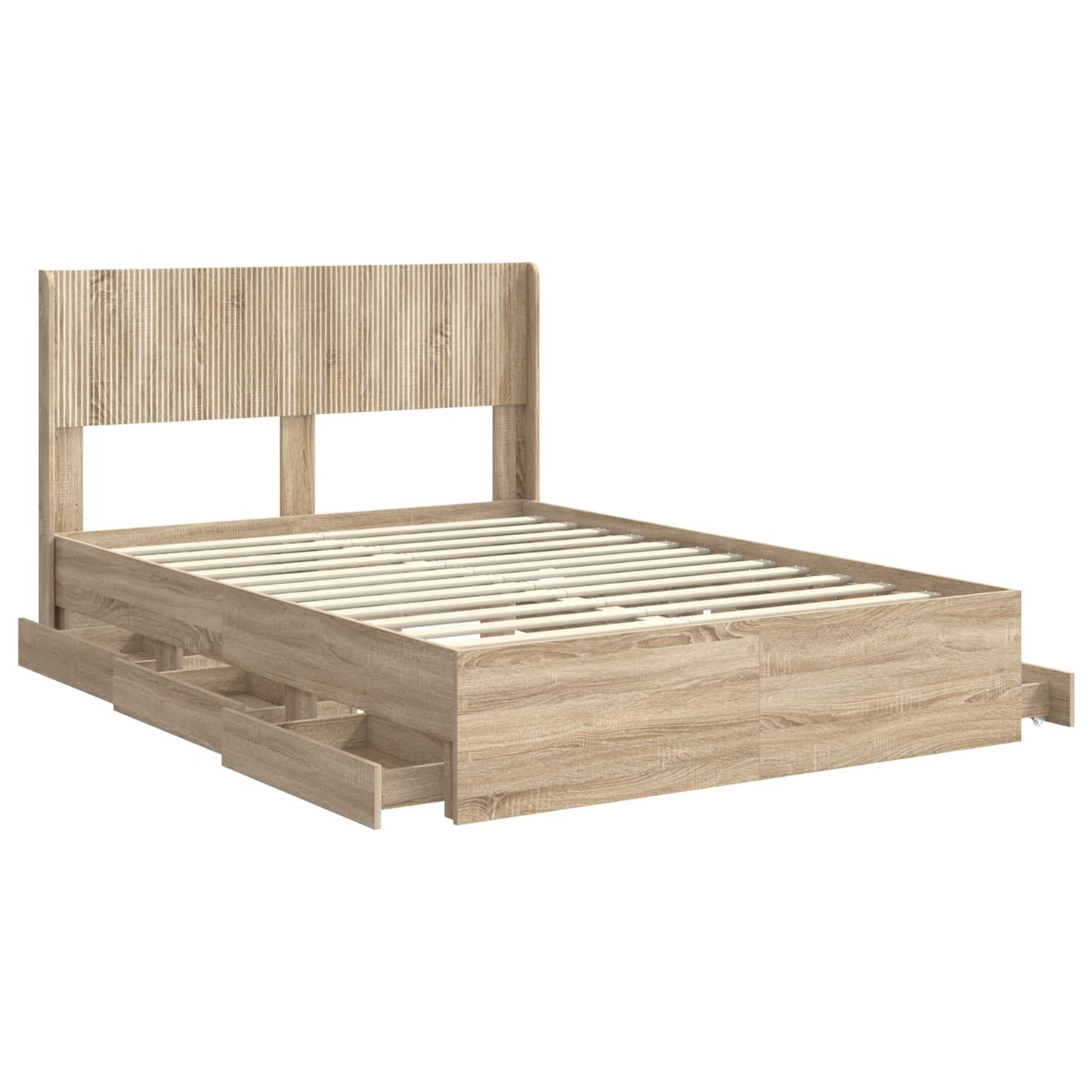 vidaXL Καλάθι με αποθήκη και κεφαλάρι Sonoma Δρυς 150 x 200 cm